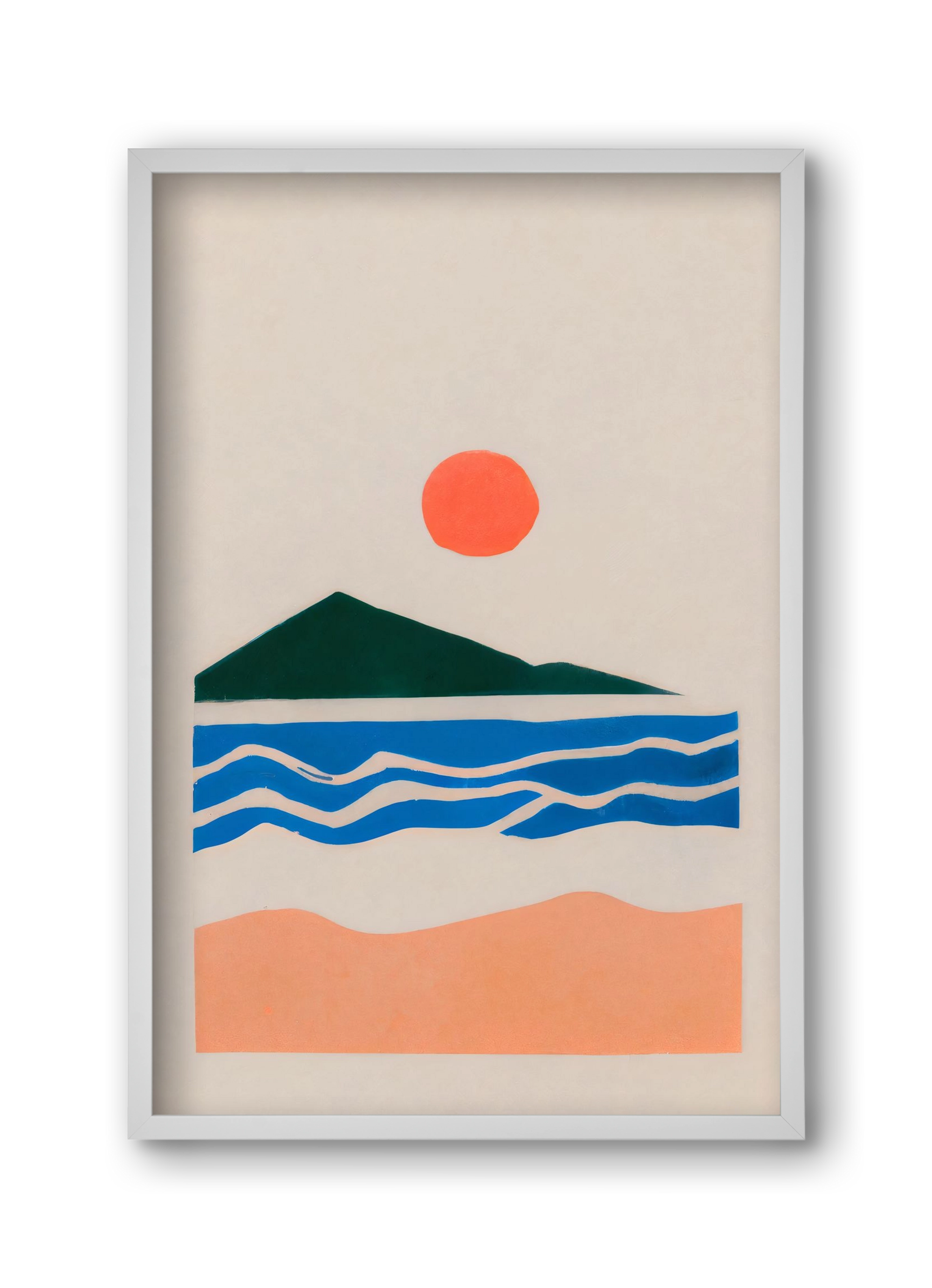 Verano , 30x45 cm (30x45 cm), Fehér keret