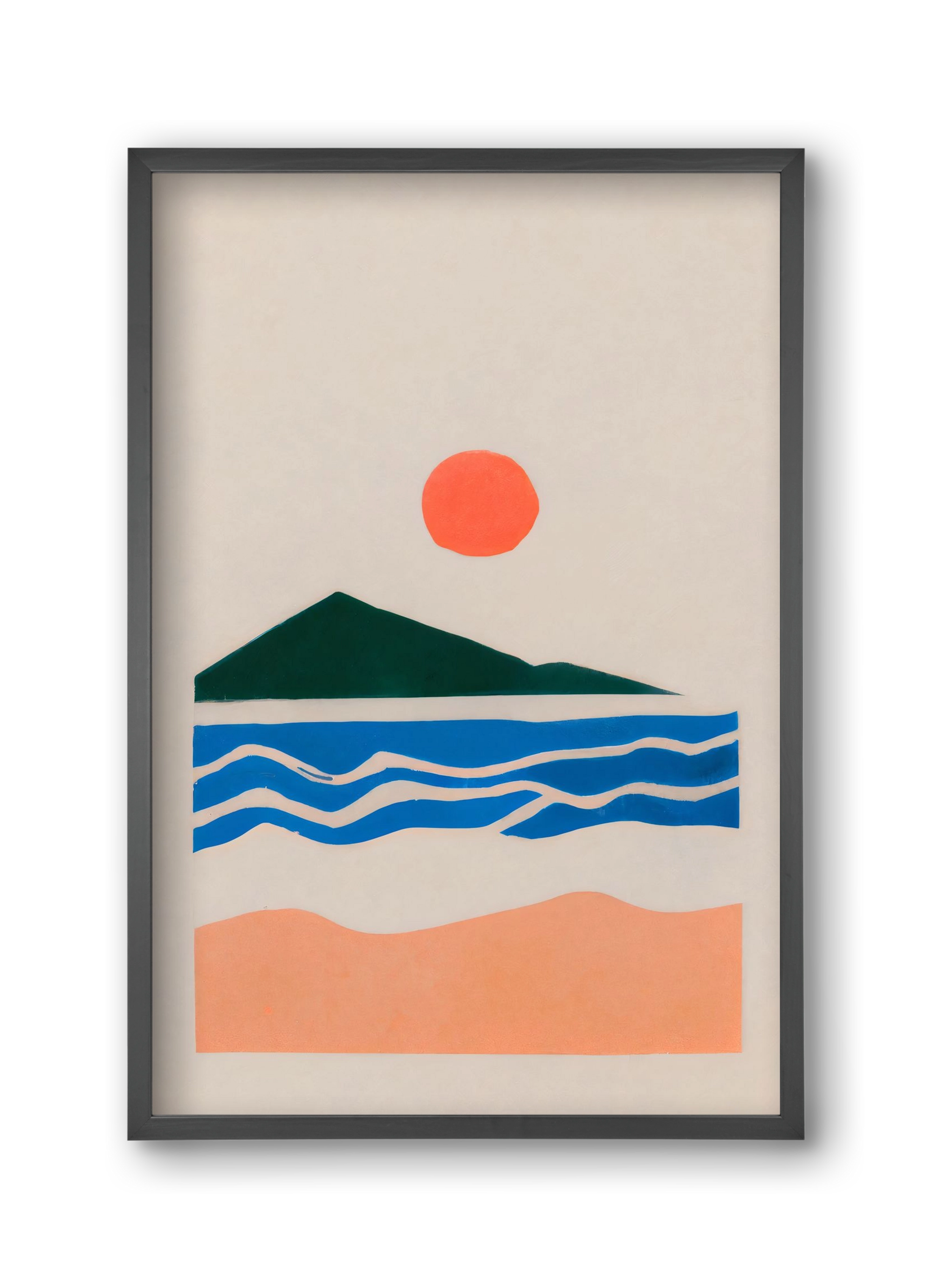 Verano , 30x45 cm (30x45 cm), Fekete keret