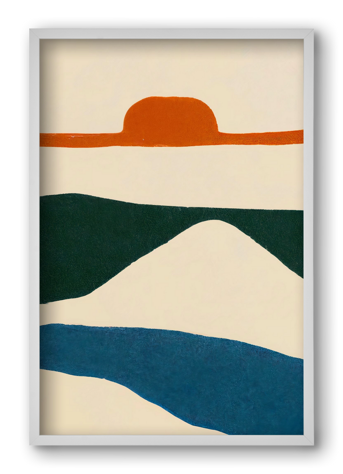 Puesta del sol , 40x60 cm (40x60 cm), Fehér keret