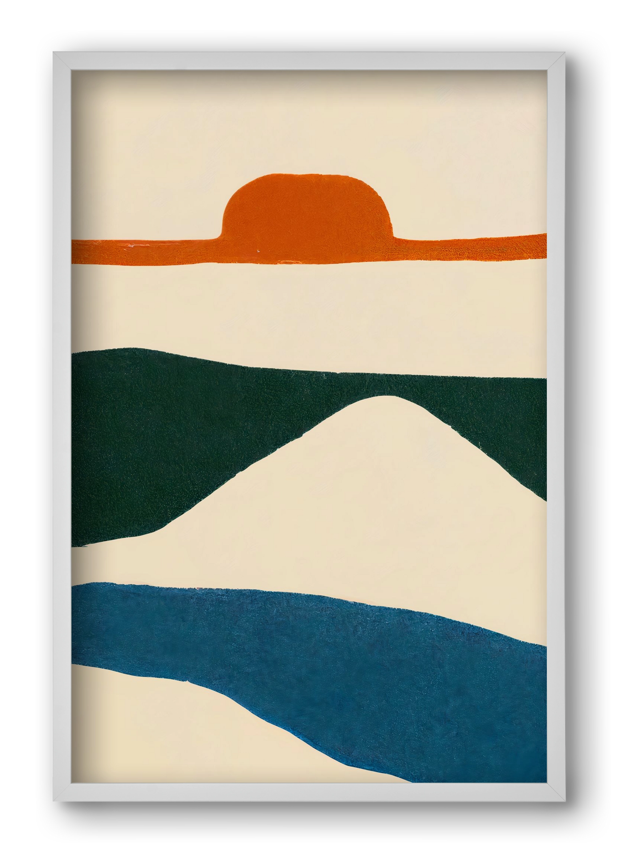 Puesta del sol , 40x60 cm (40x60 cm), Fehér keret