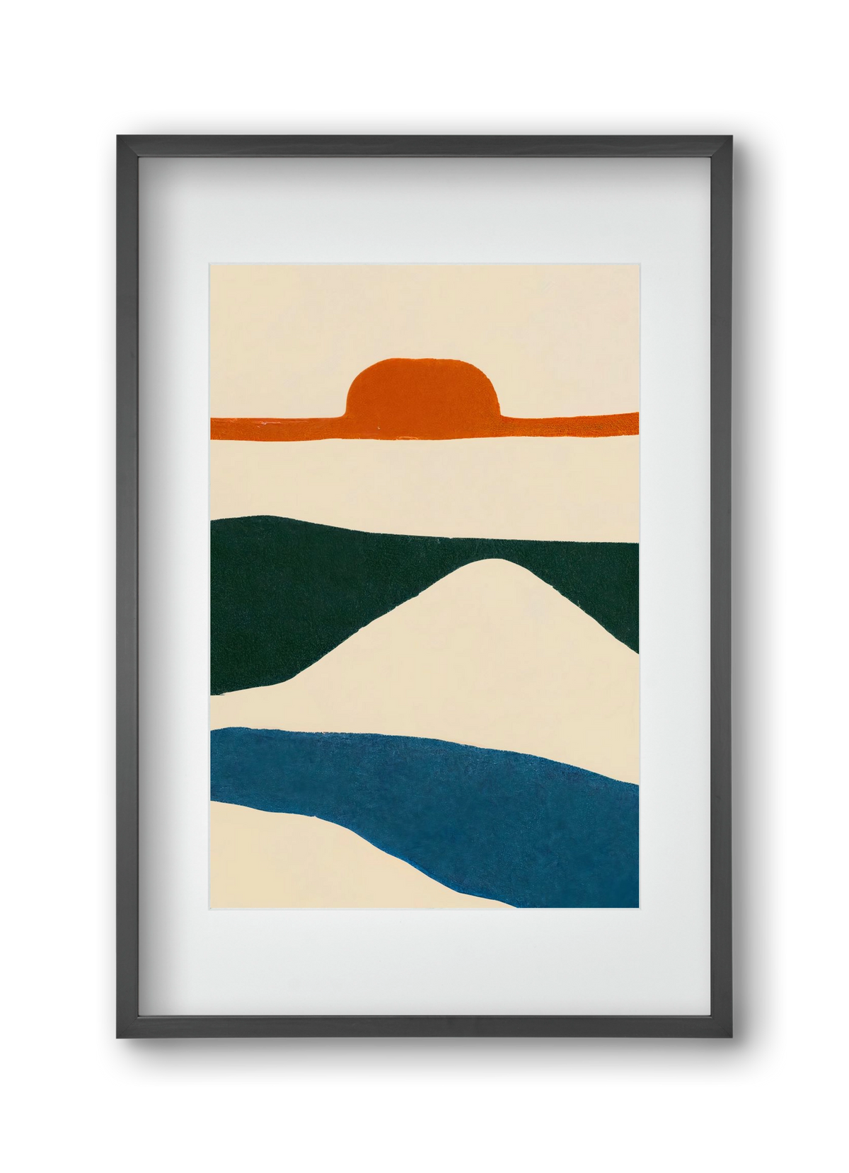 Puesta del sol , 30x45 cm (20x30 cm), Fekete keret, paszpartuval