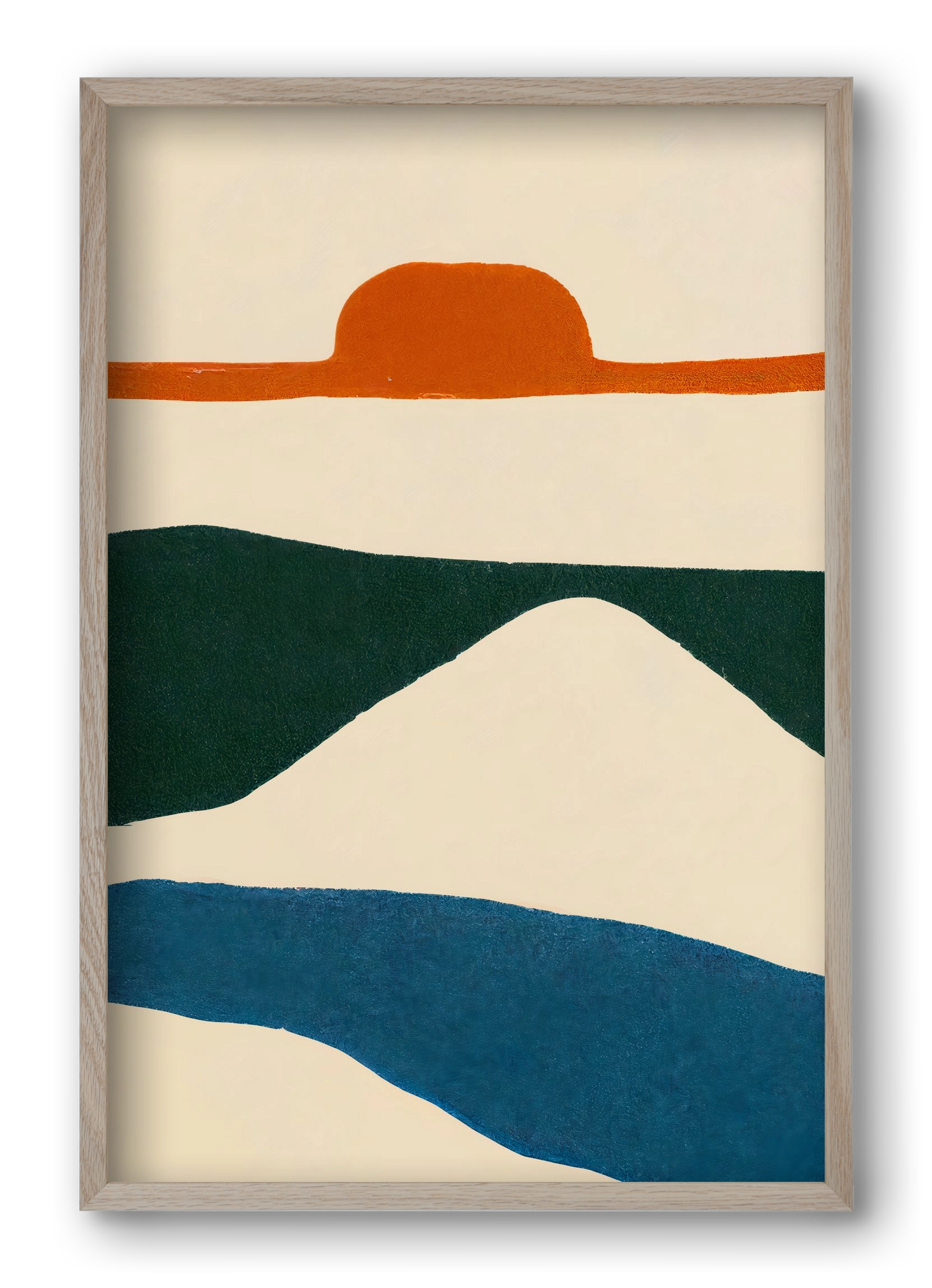 Puesta del sol , 40x60 cm (40x60 cm), Tölgy keret