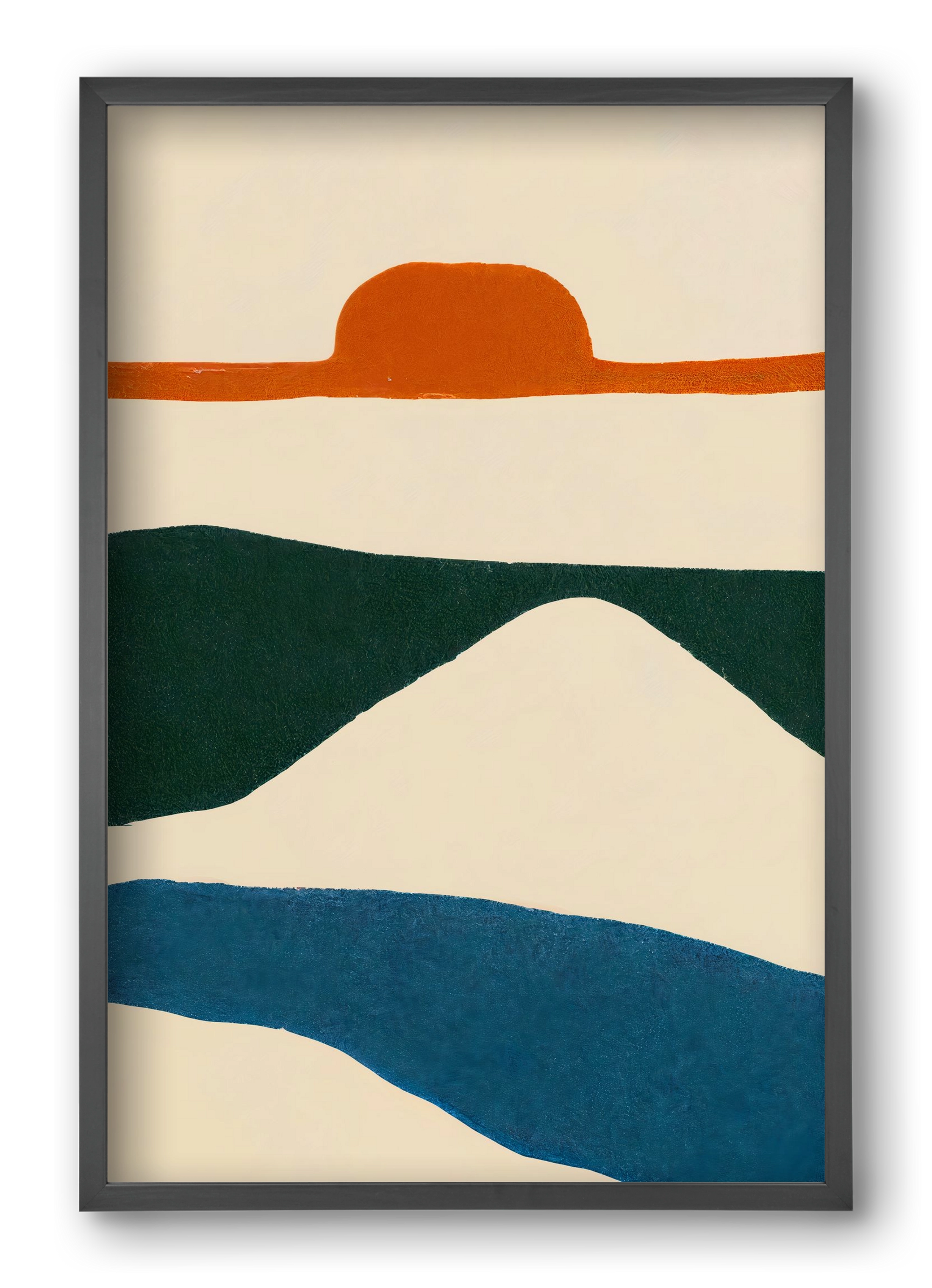 Puesta del sol , 40x60 cm (40x60 cm), Fekete keret