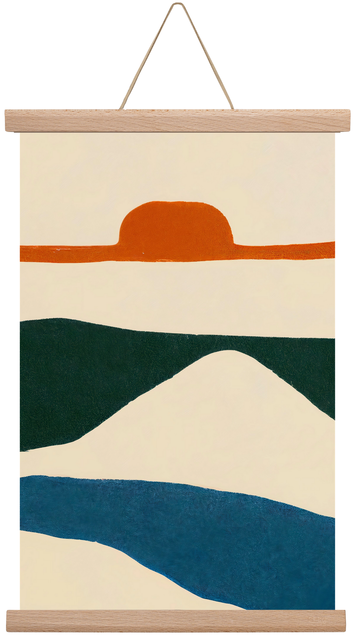 Puesta del sol , 30x45 cm (30x45 cm), Tölgy akasztó