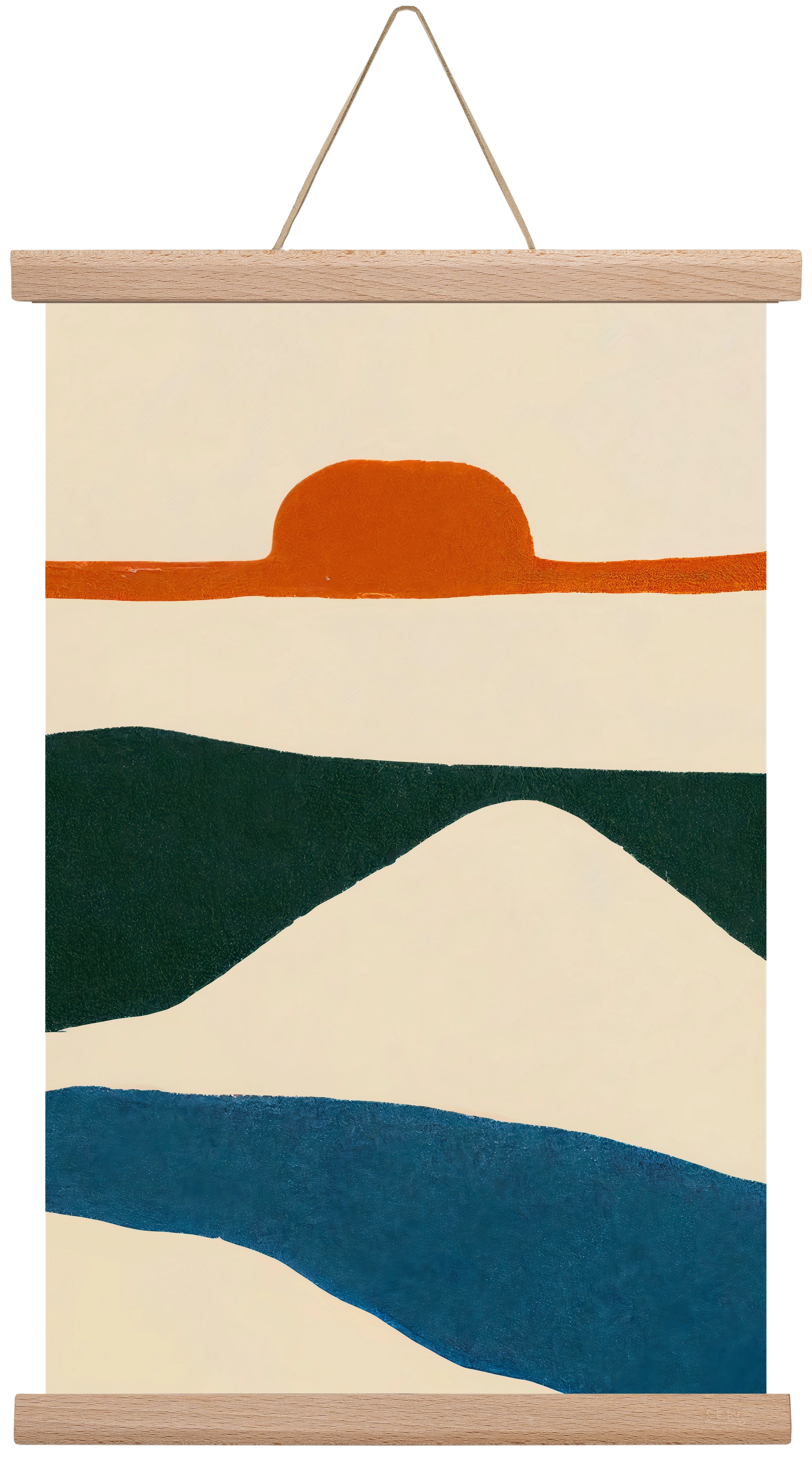 Puesta del sol , 30x45 cm (30x45 cm), Tölgy akasztó