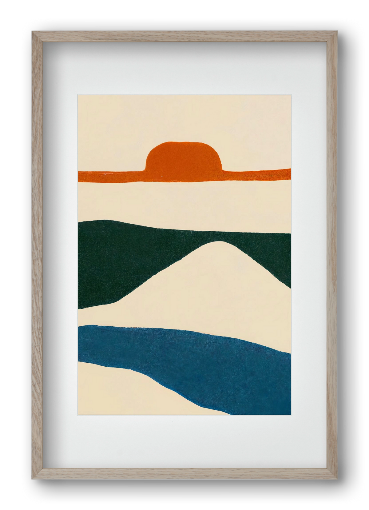 Puesta del sol , 40x60 cm (30x45 cm), Tölgy keret, paszpartuval