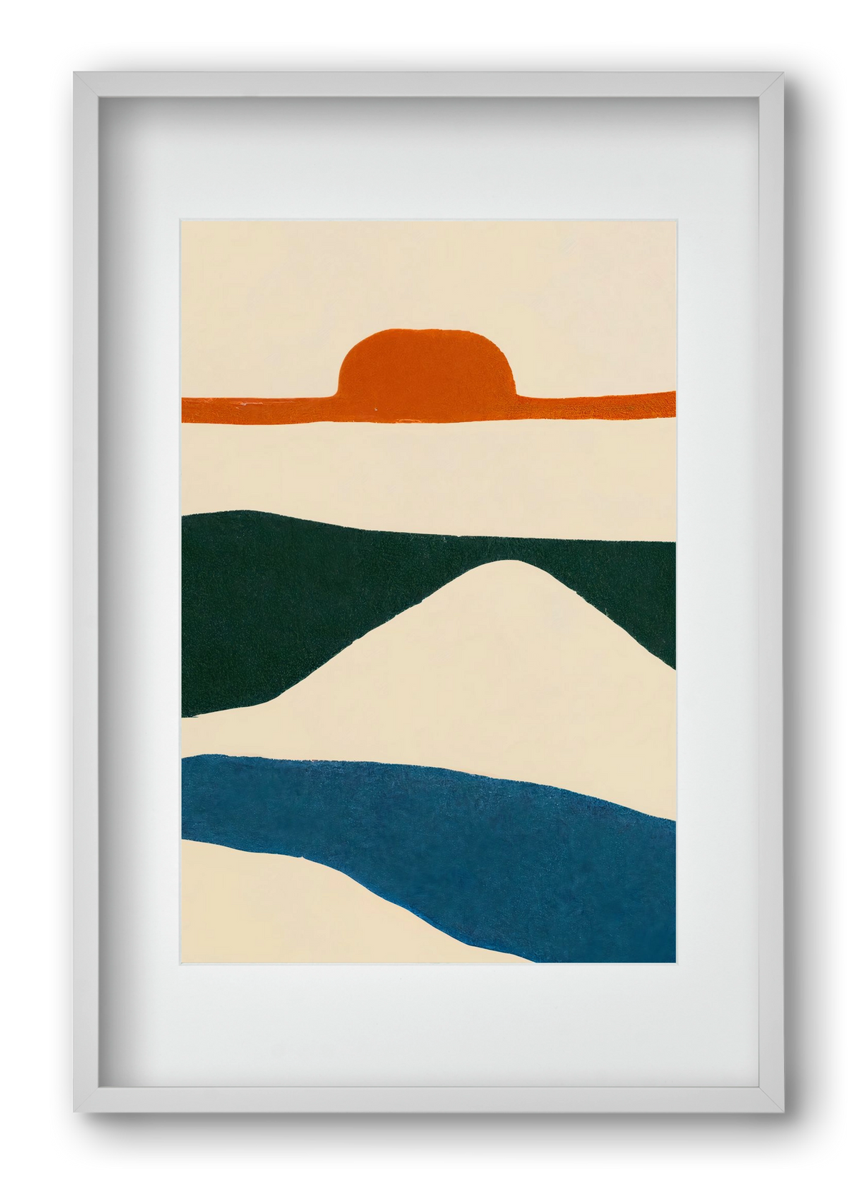 Puesta del sol , 40x60 cm (30x45 cm), Fehér keret, paszpartuval