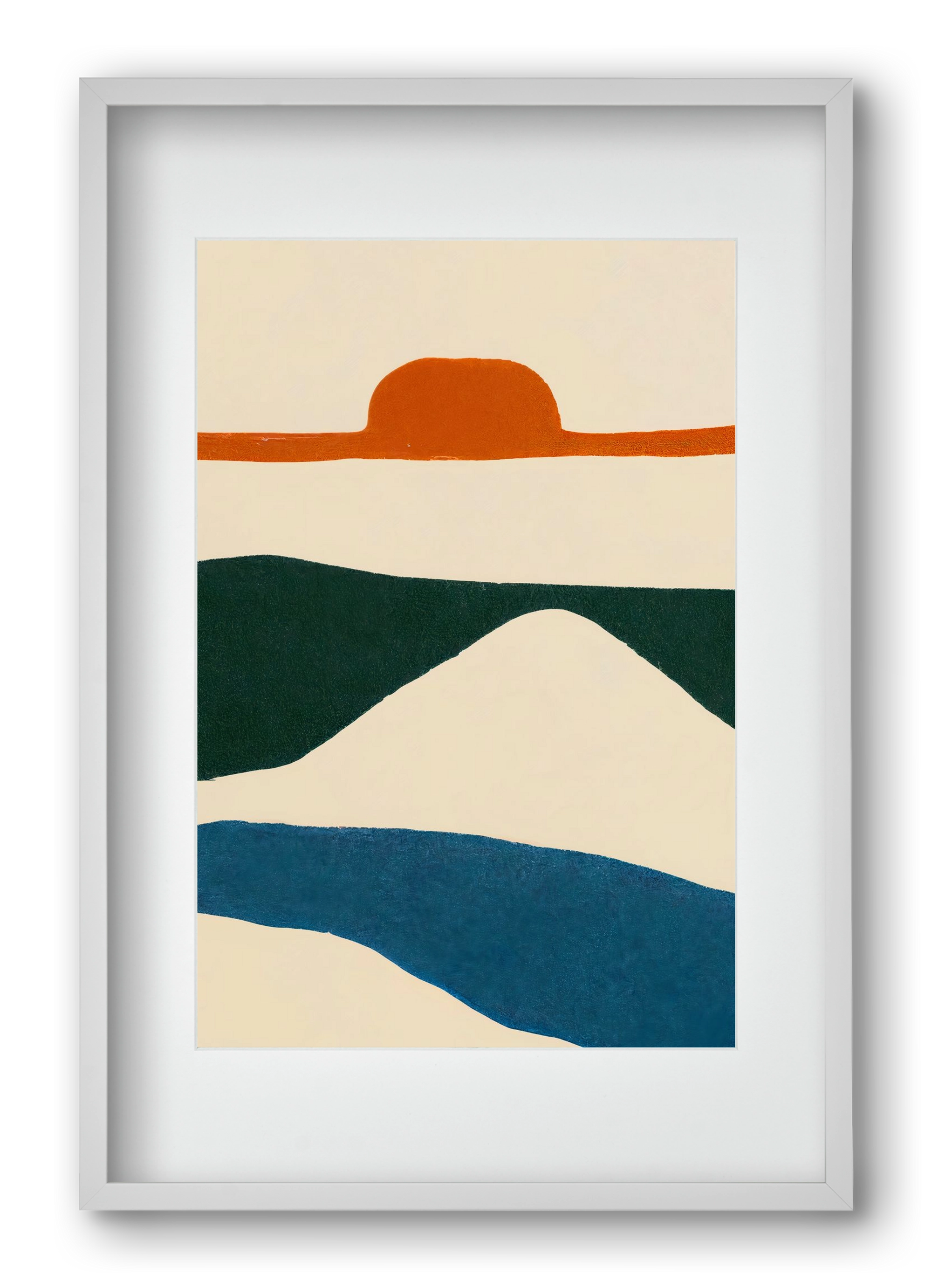 Puesta del sol , 40x60 cm (30x45 cm), Fehér keret, paszpartuval