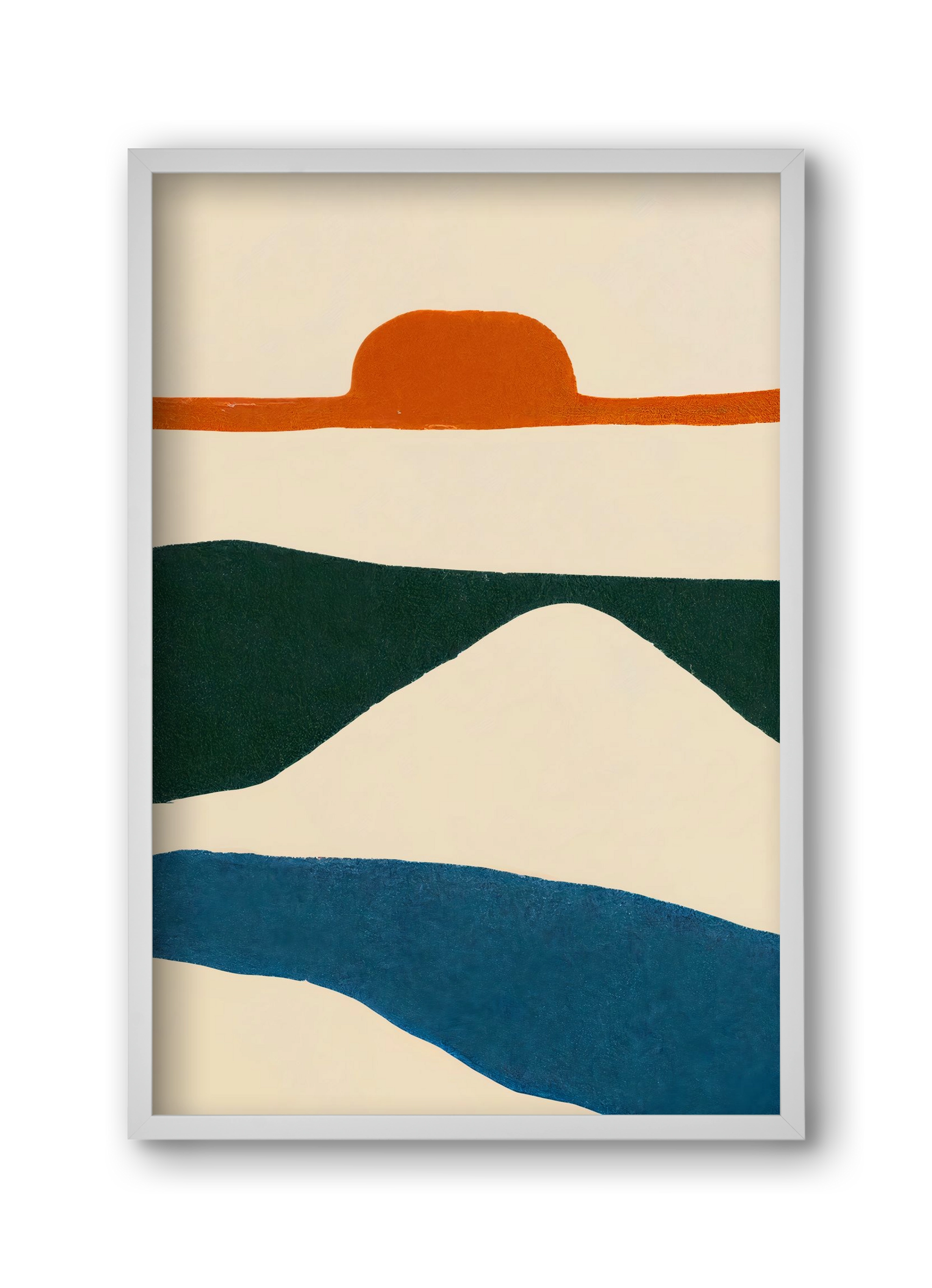 Puesta del sol , 30x45 cm (30x45 cm), Fehér keret