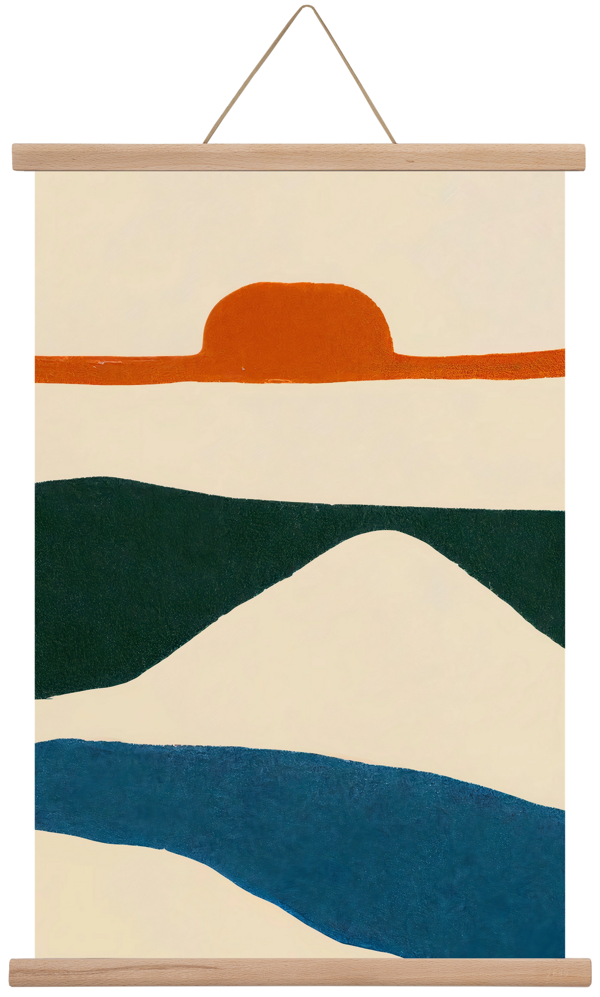 Puesta del sol , 40x60 cm (40x60 cm), Tölgy akasztó