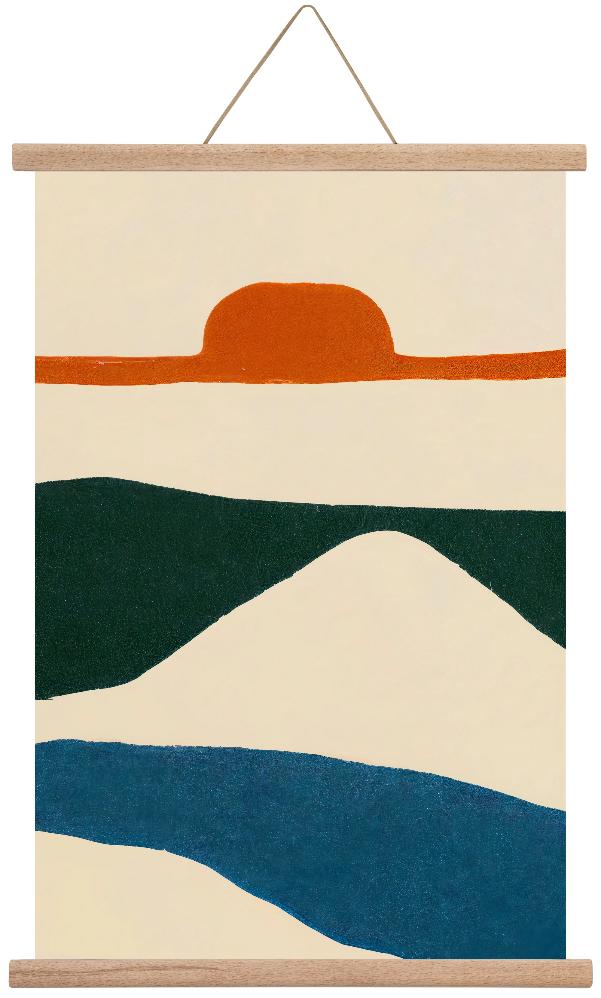 Puesta del sol , 40x60 cm (40x60 cm), Tölgy akasztó