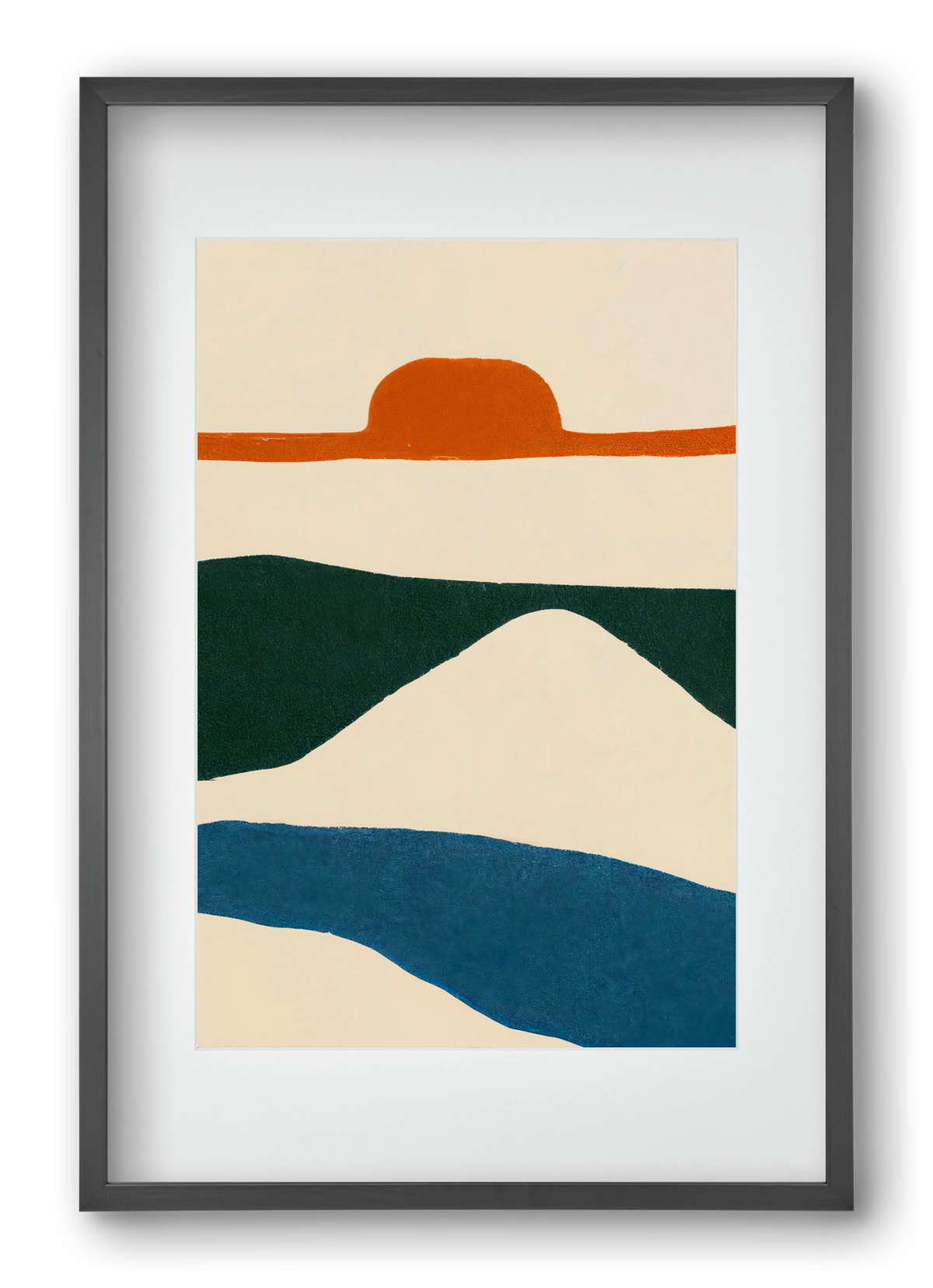 Puesta del sol , 40x60 cm (30x45 cm), Fekete keret, paszpartuval