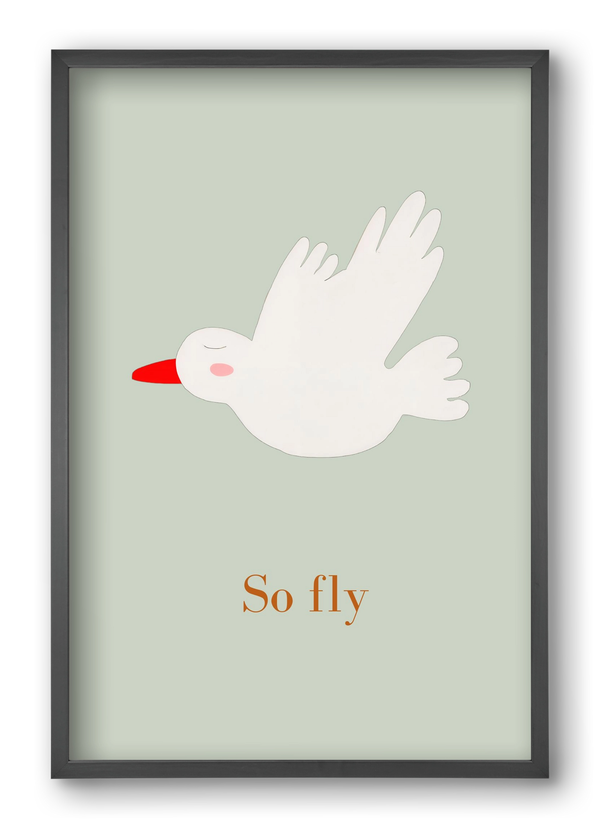 So fly , 40x60 cm (40x60 cm), Fekete keret