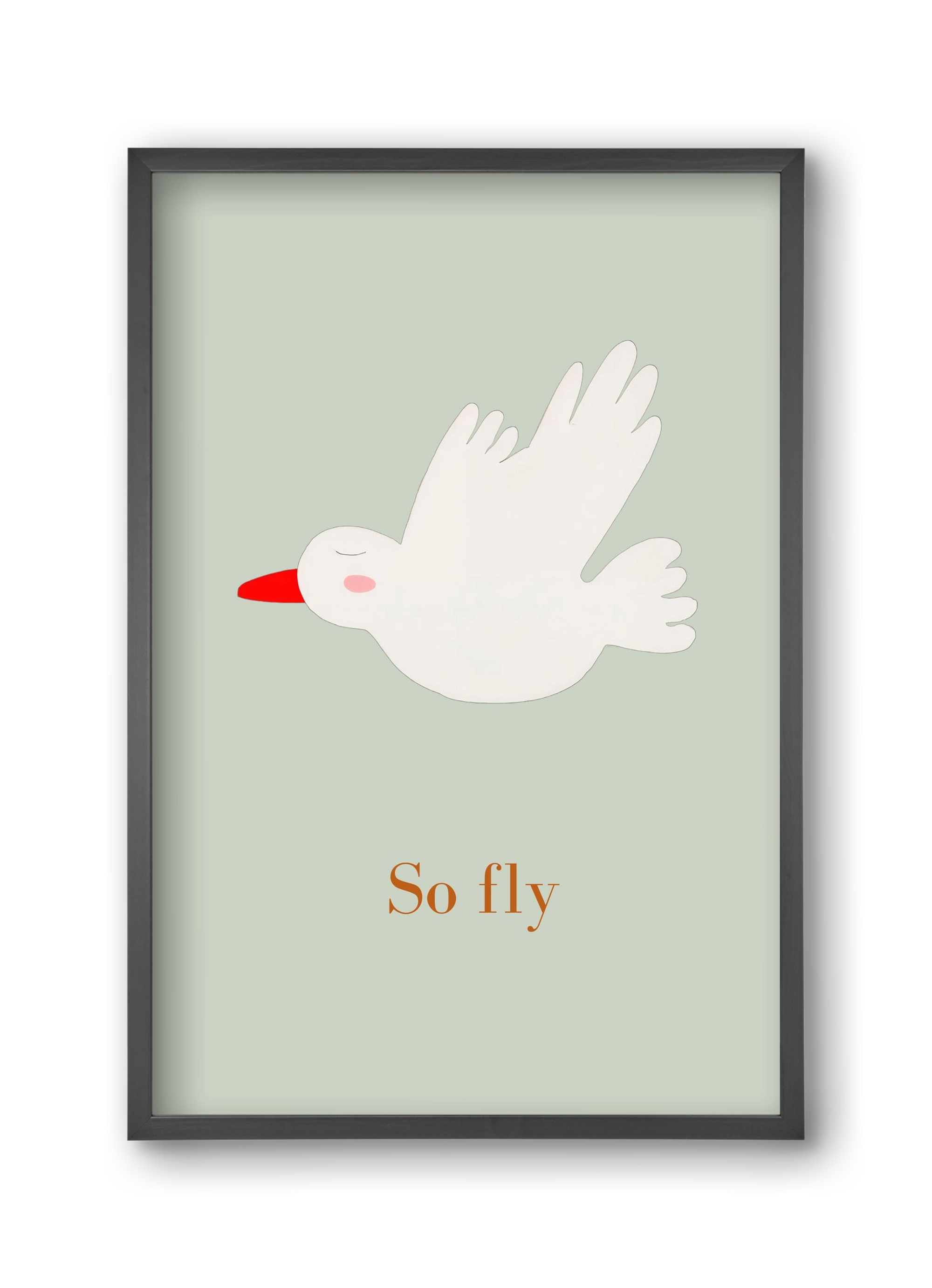 So fly , 30x45 cm (30x45 cm), Fekete keret