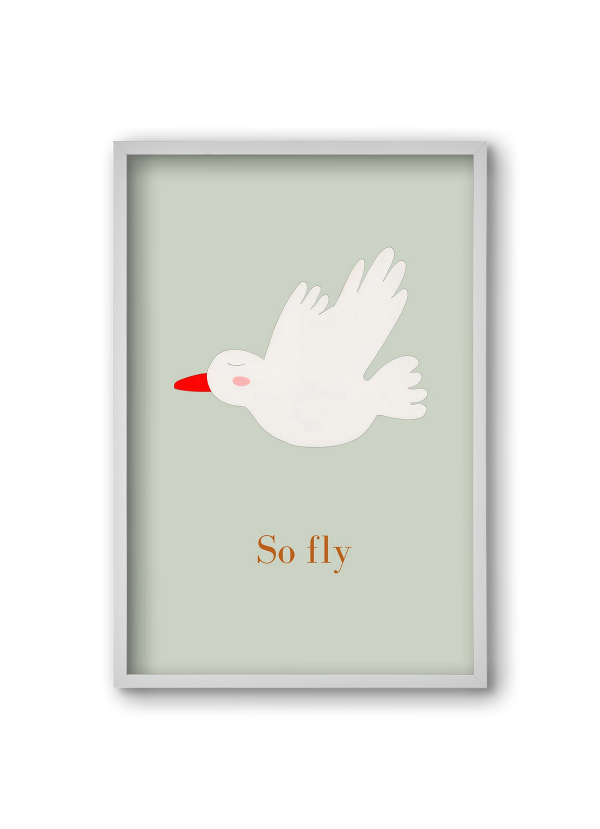 So fly , 20x30 cm (20x30 cm), Fehér keret