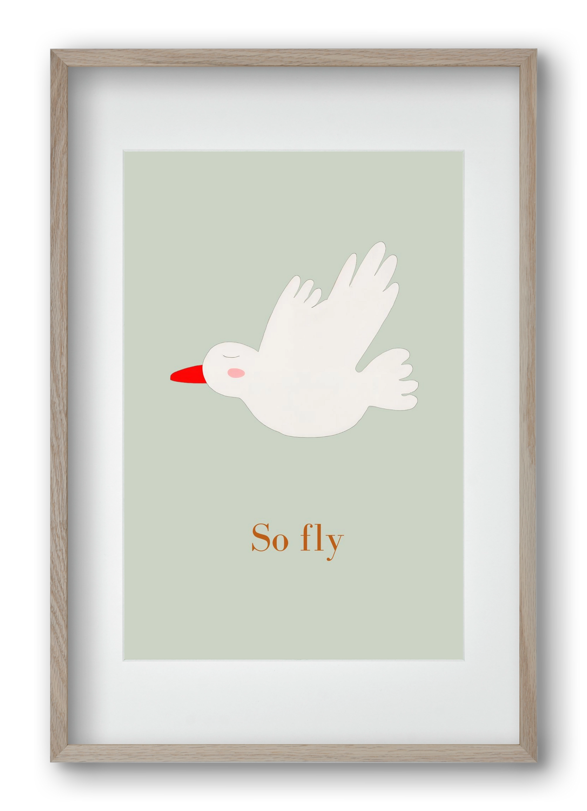 So fly , 40x60 cm (30x45 cm), Tölgy keret, paszpartuval