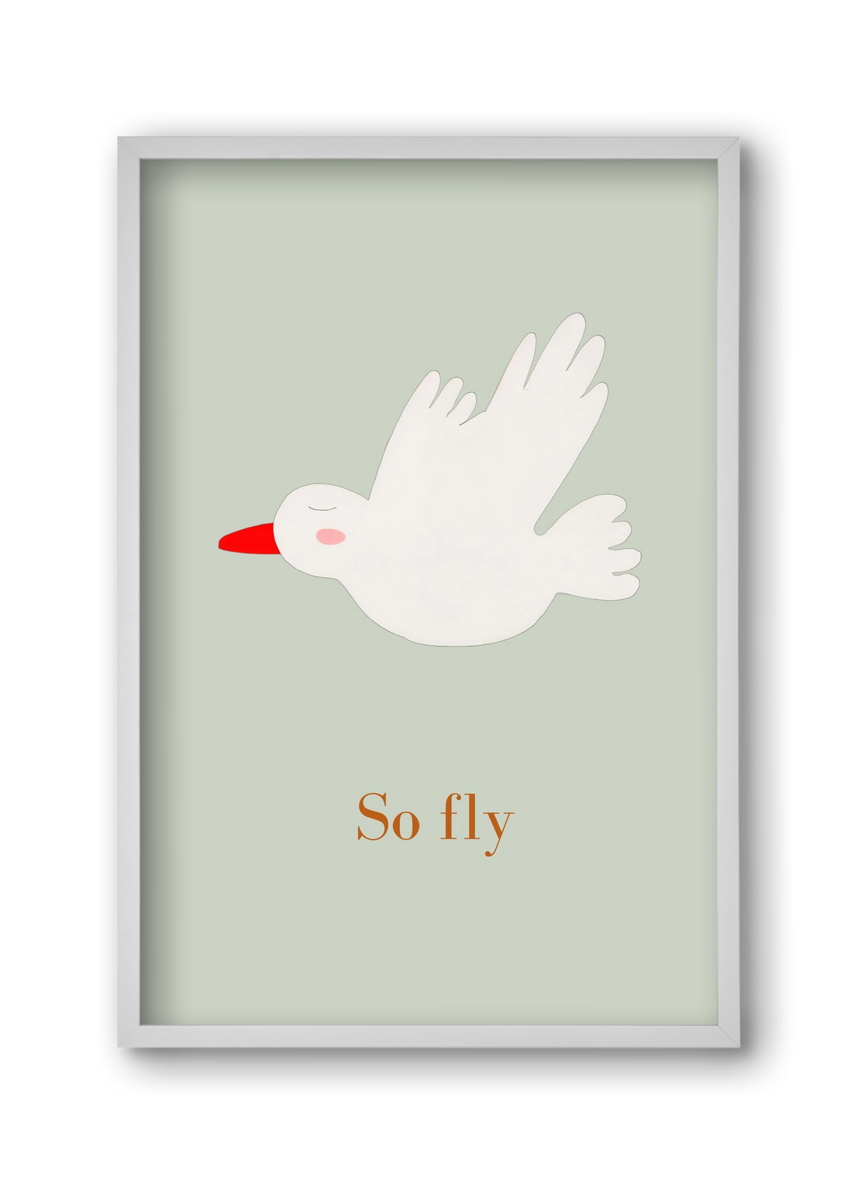 So fly , 30x45 cm (30x45 cm), Fehér keret