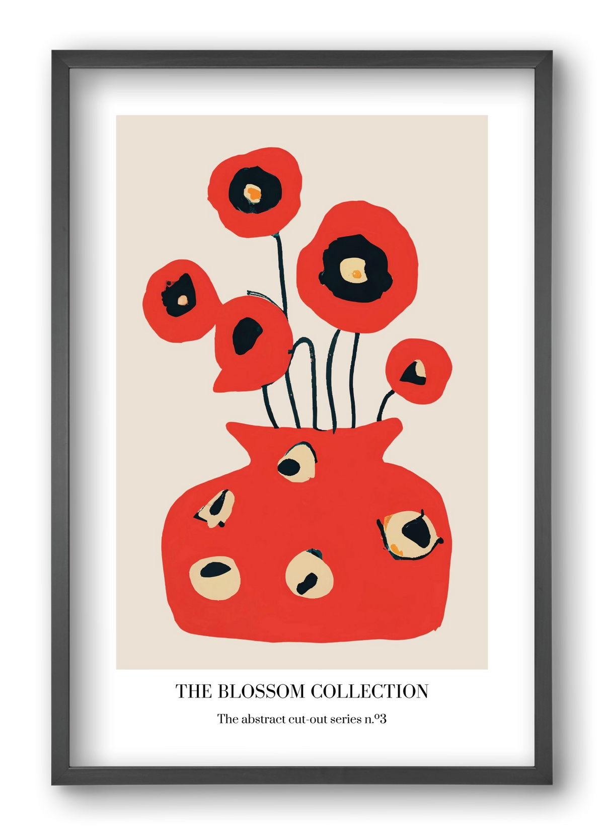 The blossom collection 3, 40x60 cm (40x60 cm), Fekete keret