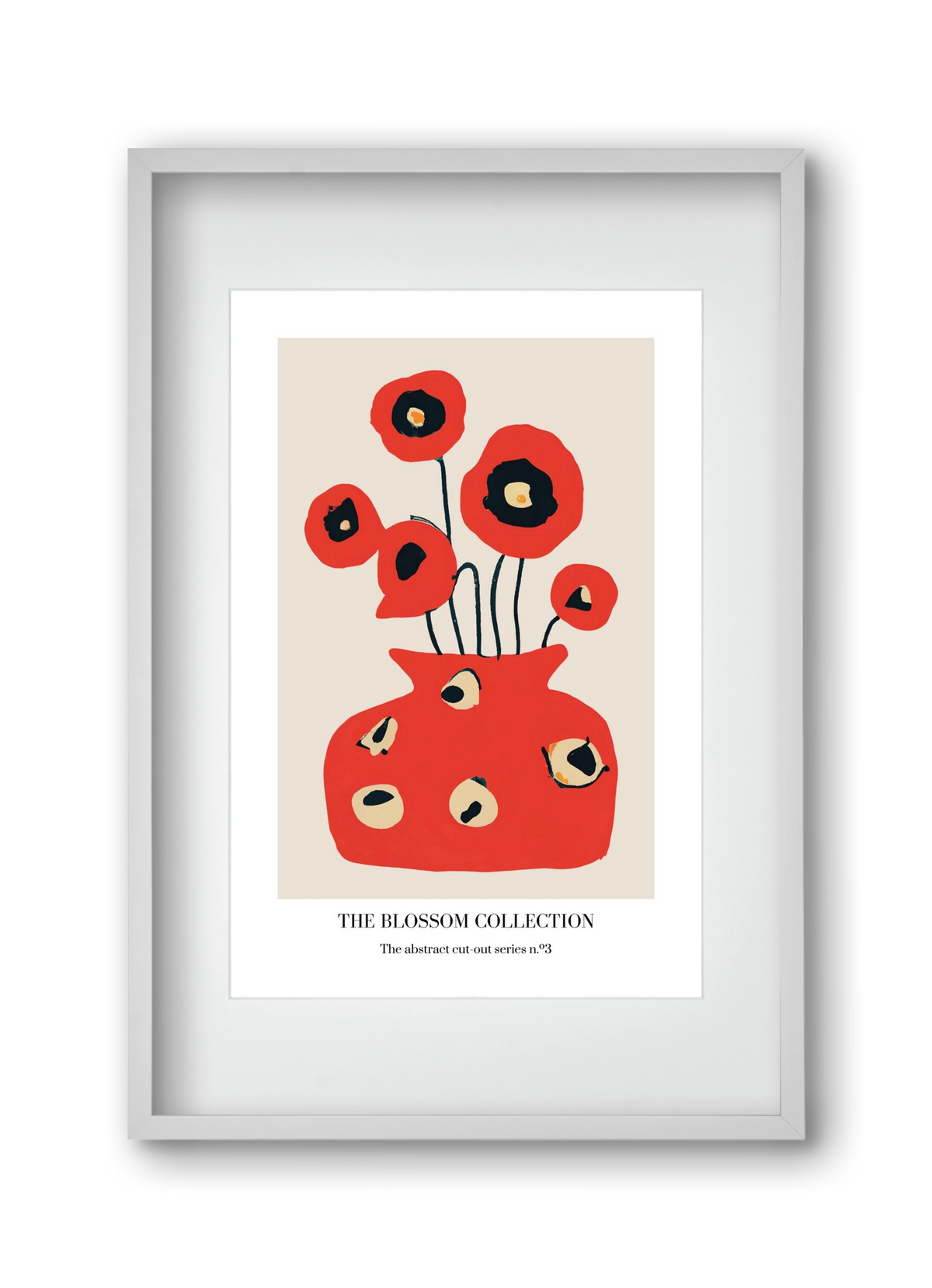 The blossom collection 3, 30x45 cm (20x30 cm), Fehér keret, paszpartuval