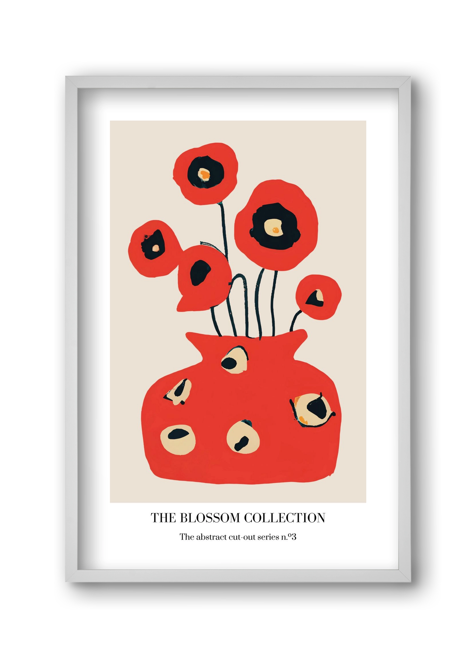 The blossom collection 3, 30x45 cm (30x45 cm), Fehér keret