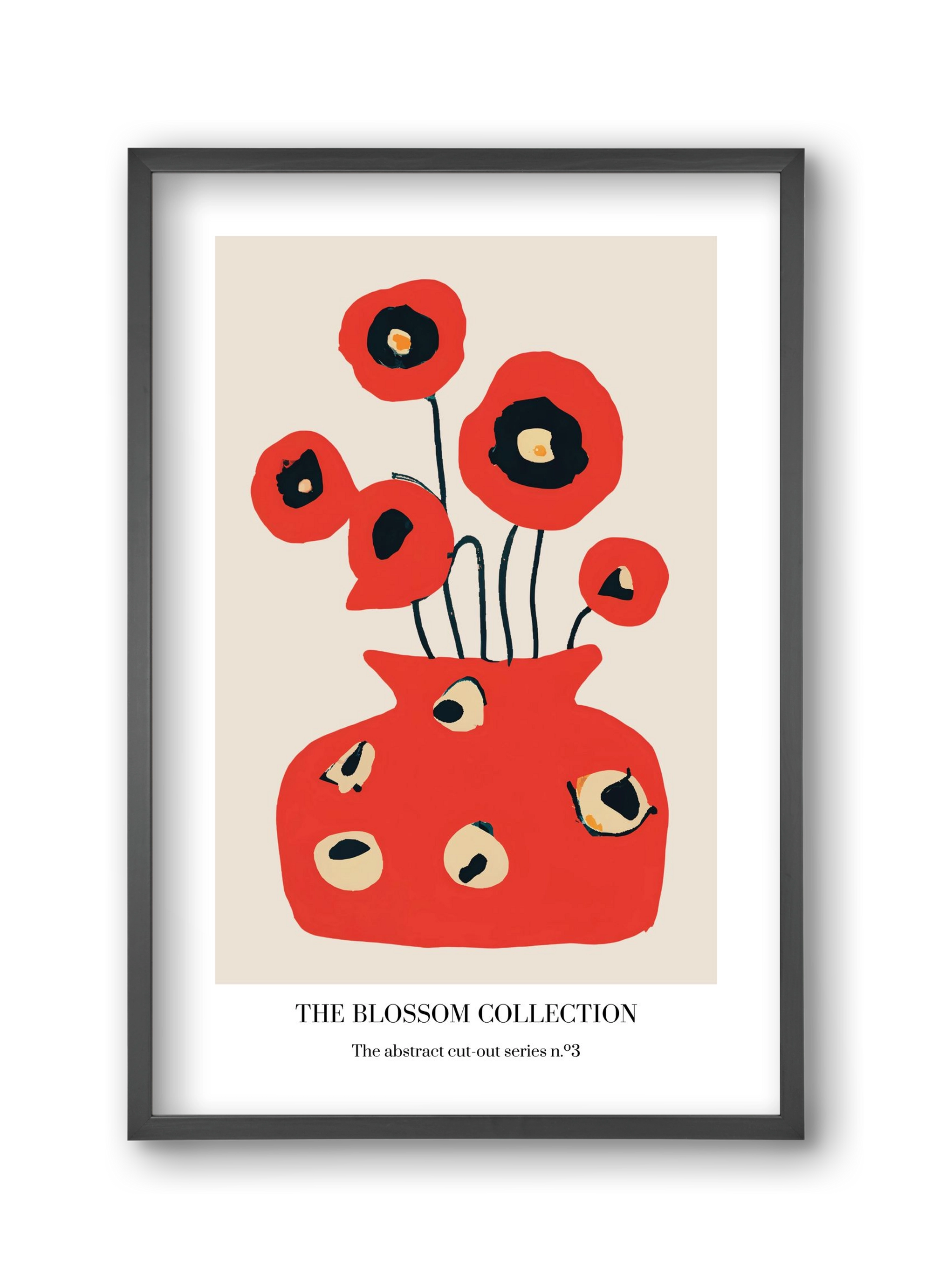 The blossom collection 3, 30x45 cm (30x45 cm), Fekete keret