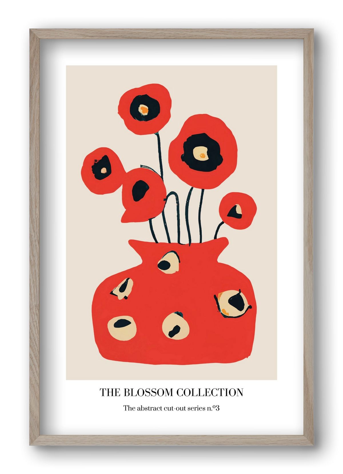 The blossom collection 3, 40x60 cm (40x60 cm), Tölgy keret