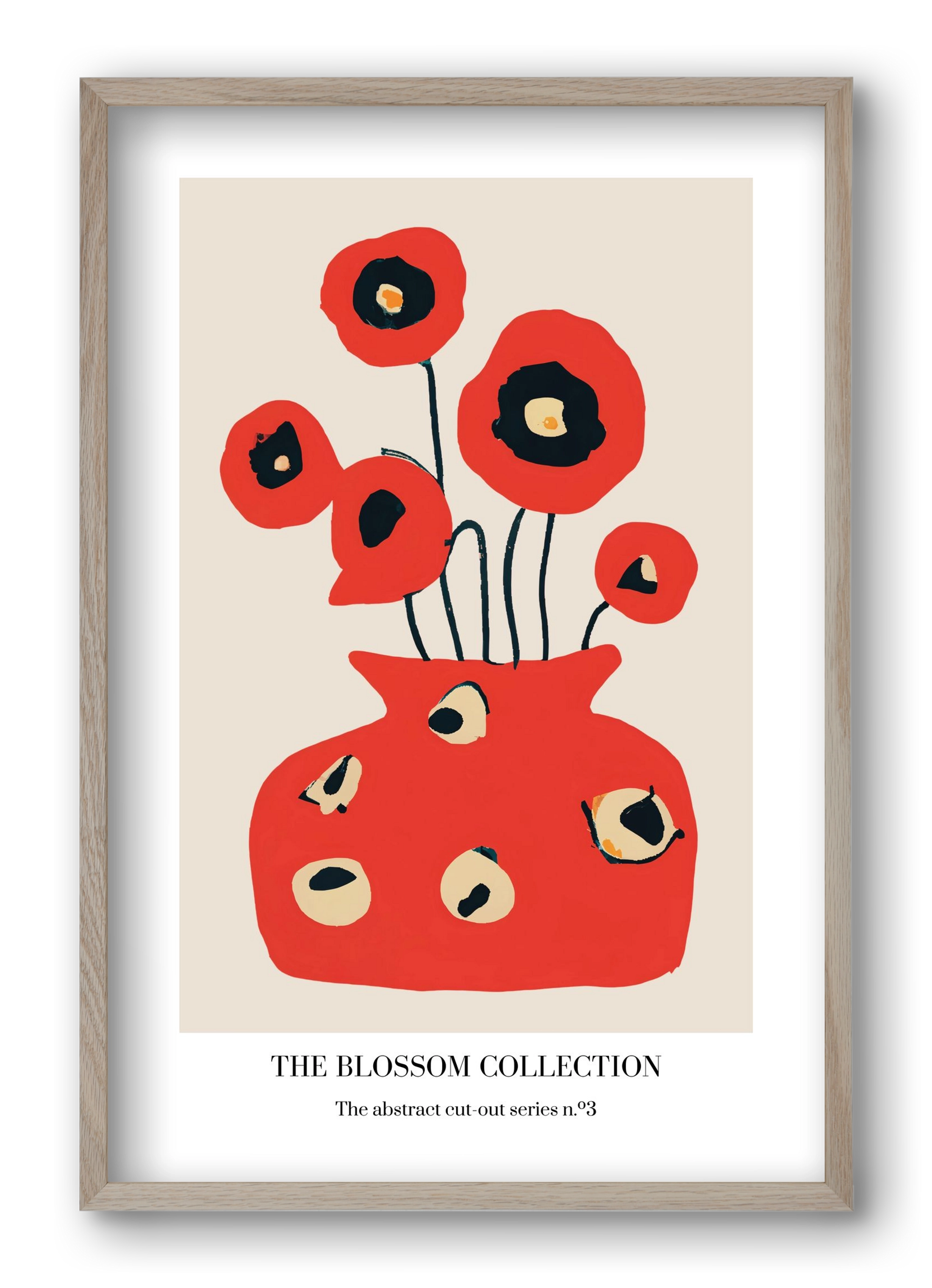 The blossom collection 3, 40x60 cm (40x60 cm), Tölgy keret