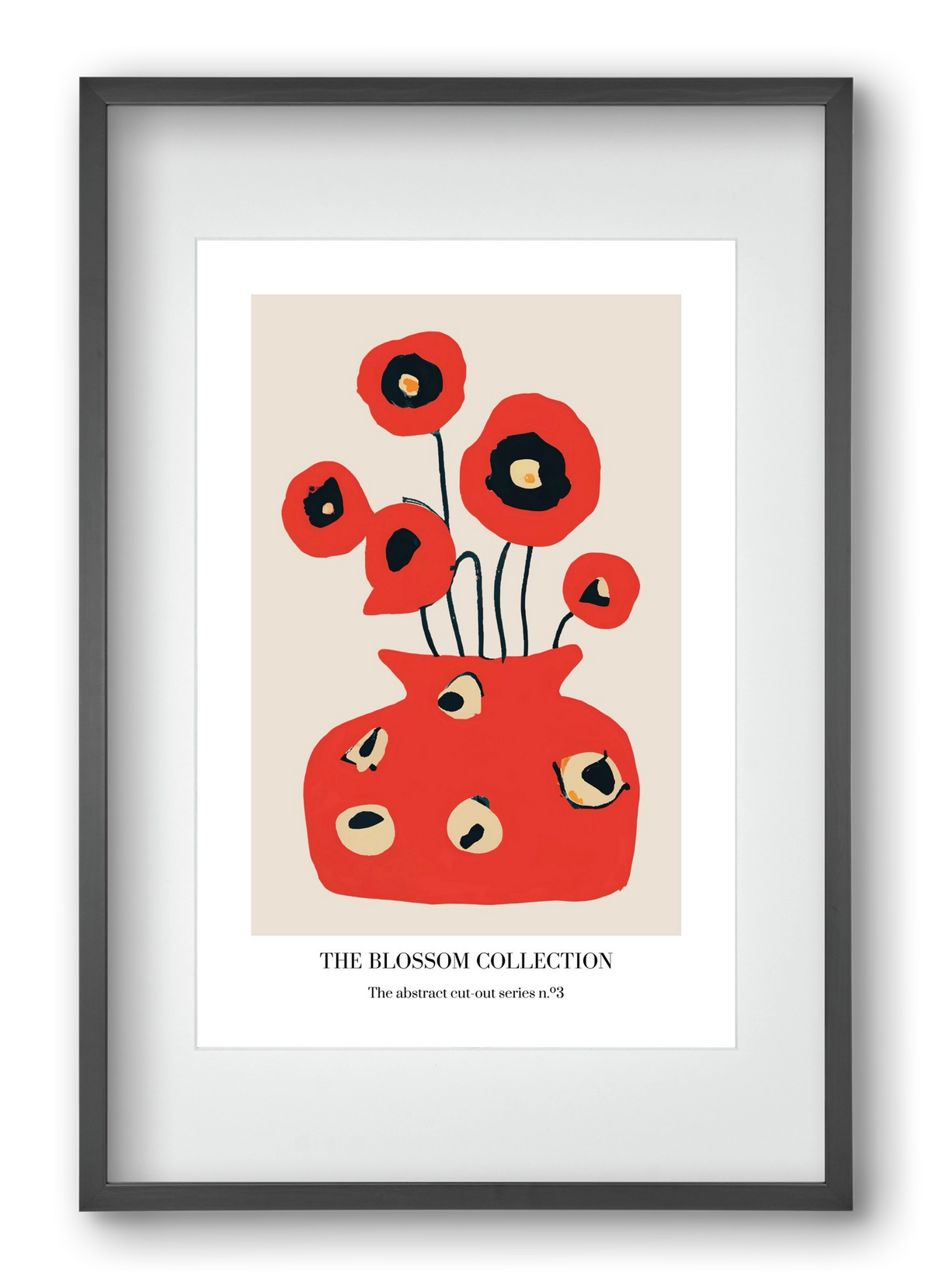 The blossom collection 3, 40x60 cm (30x45 cm), Fekete keret, paszpartuval