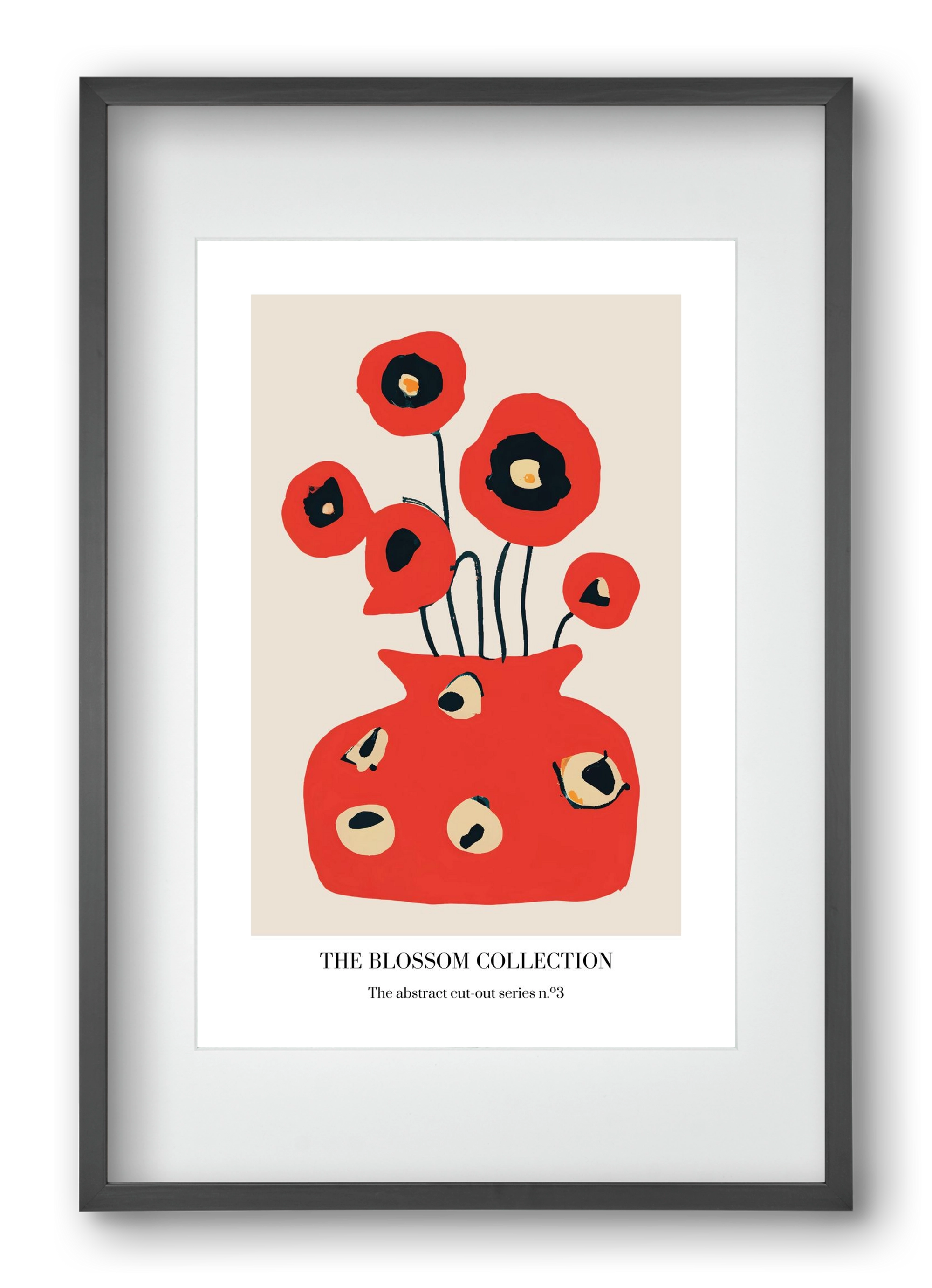 The blossom collection 3, 40x60 cm (30x45 cm), Fekete keret, paszpartuval