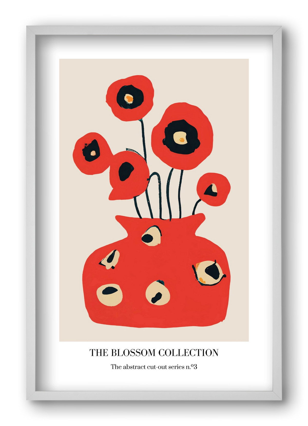 The blossom collection 3, 40x60 cm (40x60 cm), Fehér keret
