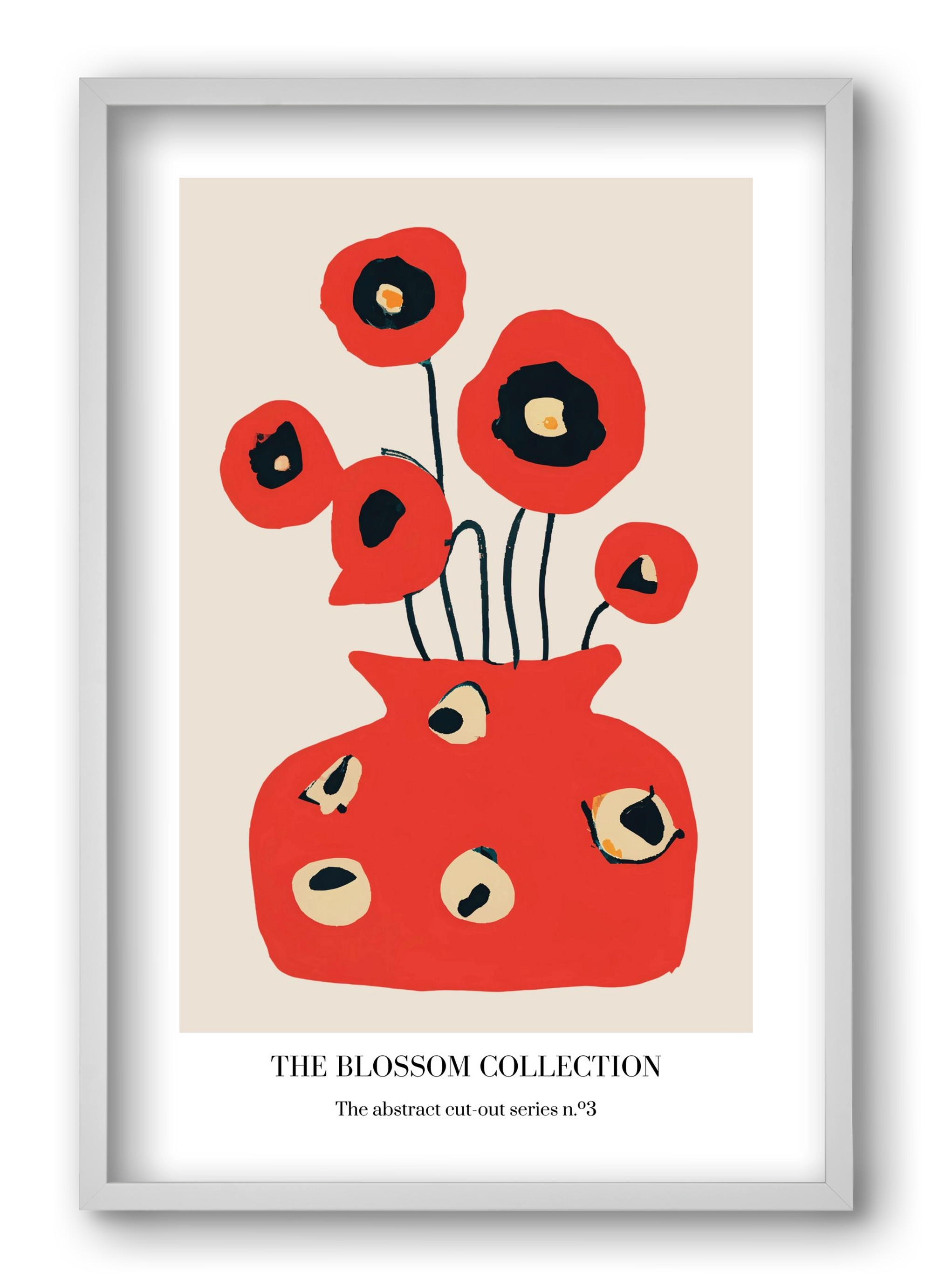 The blossom collection 3, 40x60 cm (40x60 cm), Fehér keret