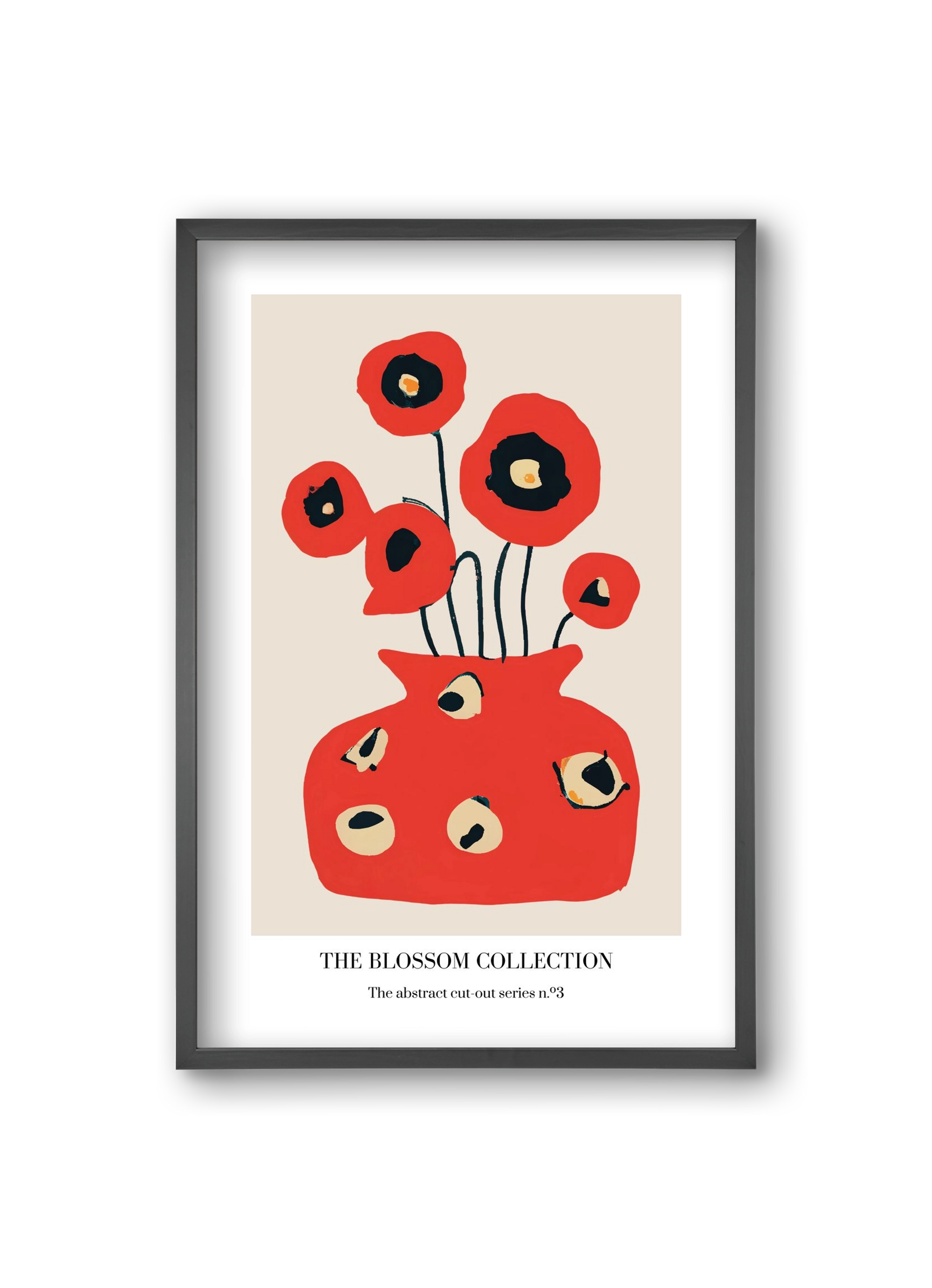 The blossom collection 3, 20x30 cm (20x30 cm), Fekete keret