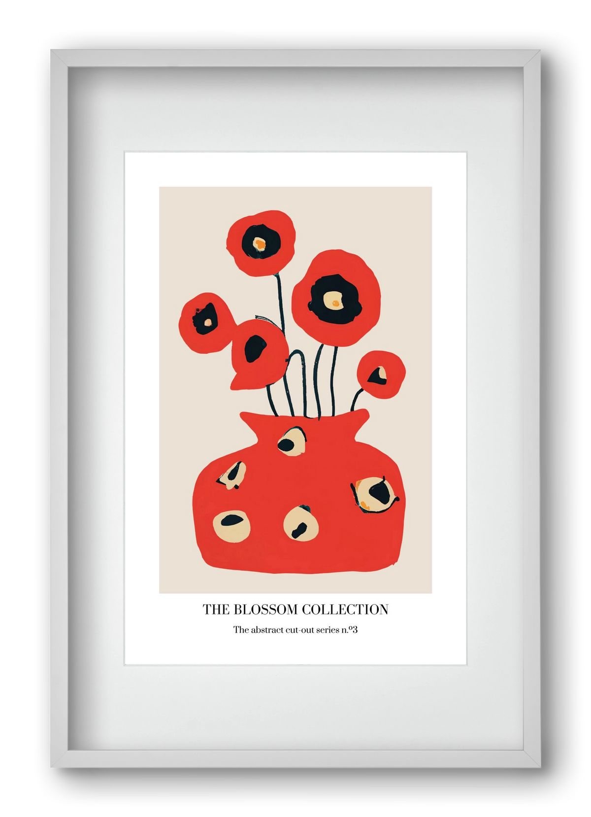 The blossom collection 3, 40x60 cm (30x45 cm), Fehér keret, paszpartuval