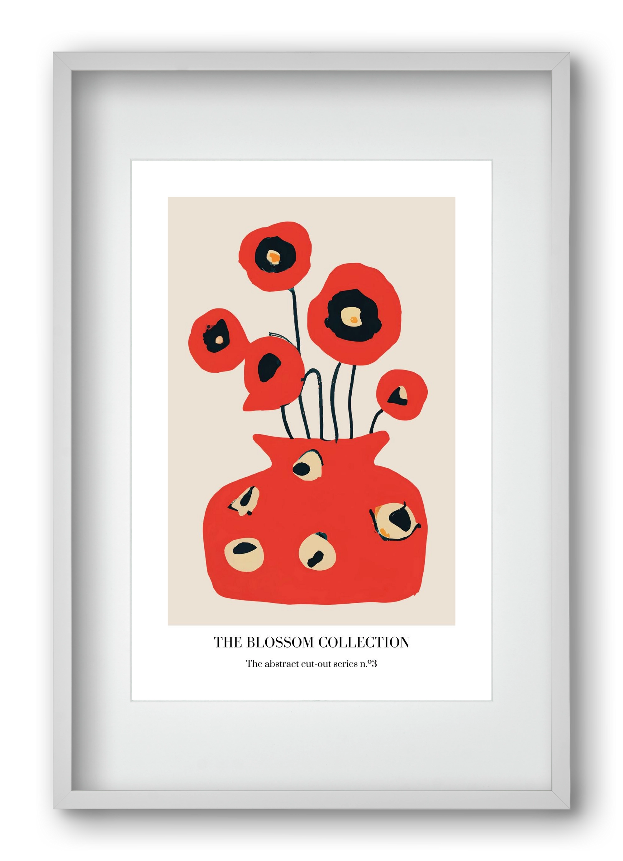 The blossom collection 3, 40x60 cm (30x45 cm), Fehér keret, paszpartuval