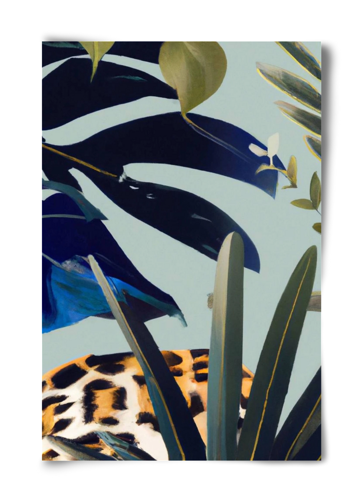 Hidden leopard, 40x60 cm, Keret nélkül