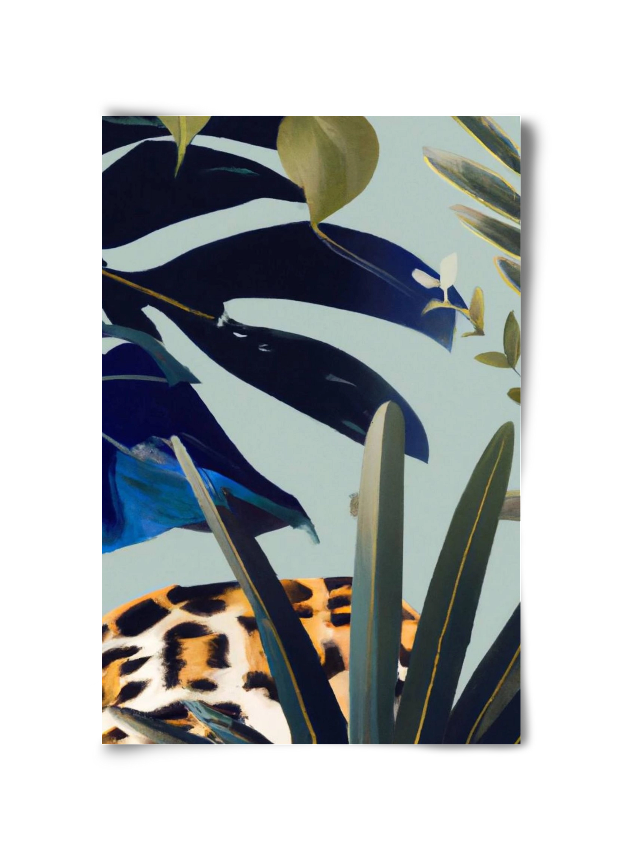 Hidden leopard, 30x45 cm, Keret nélkül