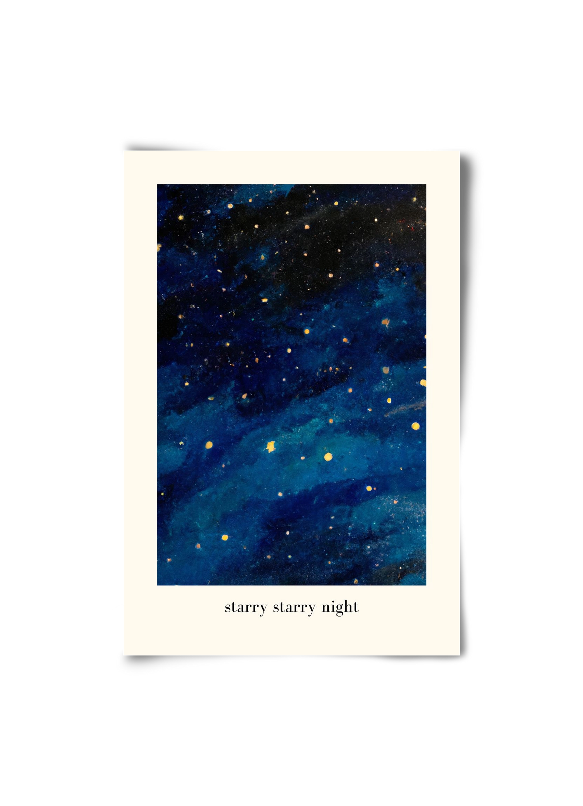 Starry starry night, 20x30 cm, Keret nélkül