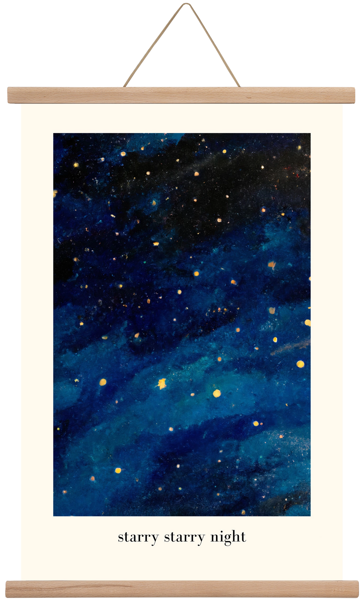 Starry starry night, 40x60 cm (40x60 cm), Tölgy akasztó