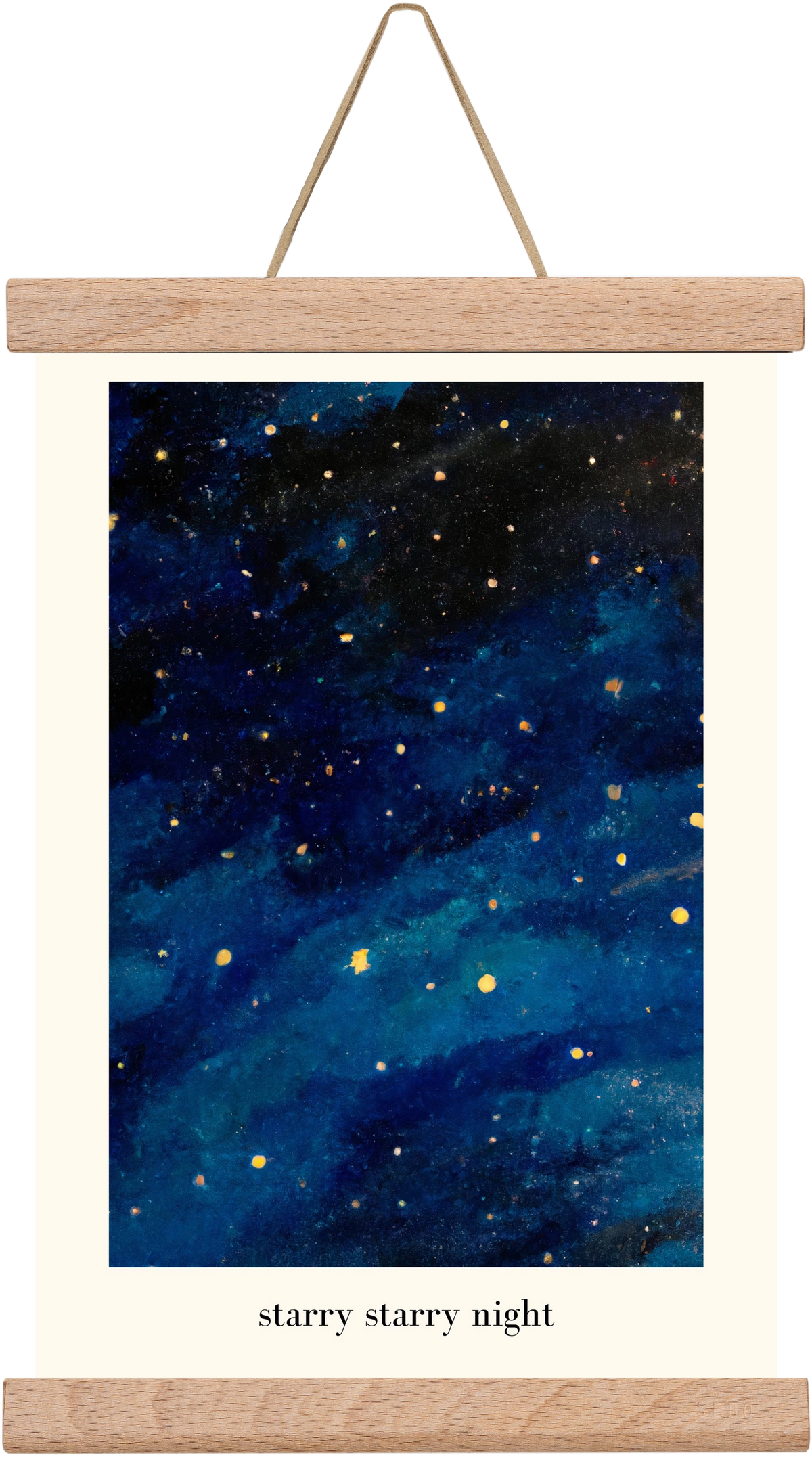Starry starry night, 20x30 cm (20x30 cm), Tölgy akasztó