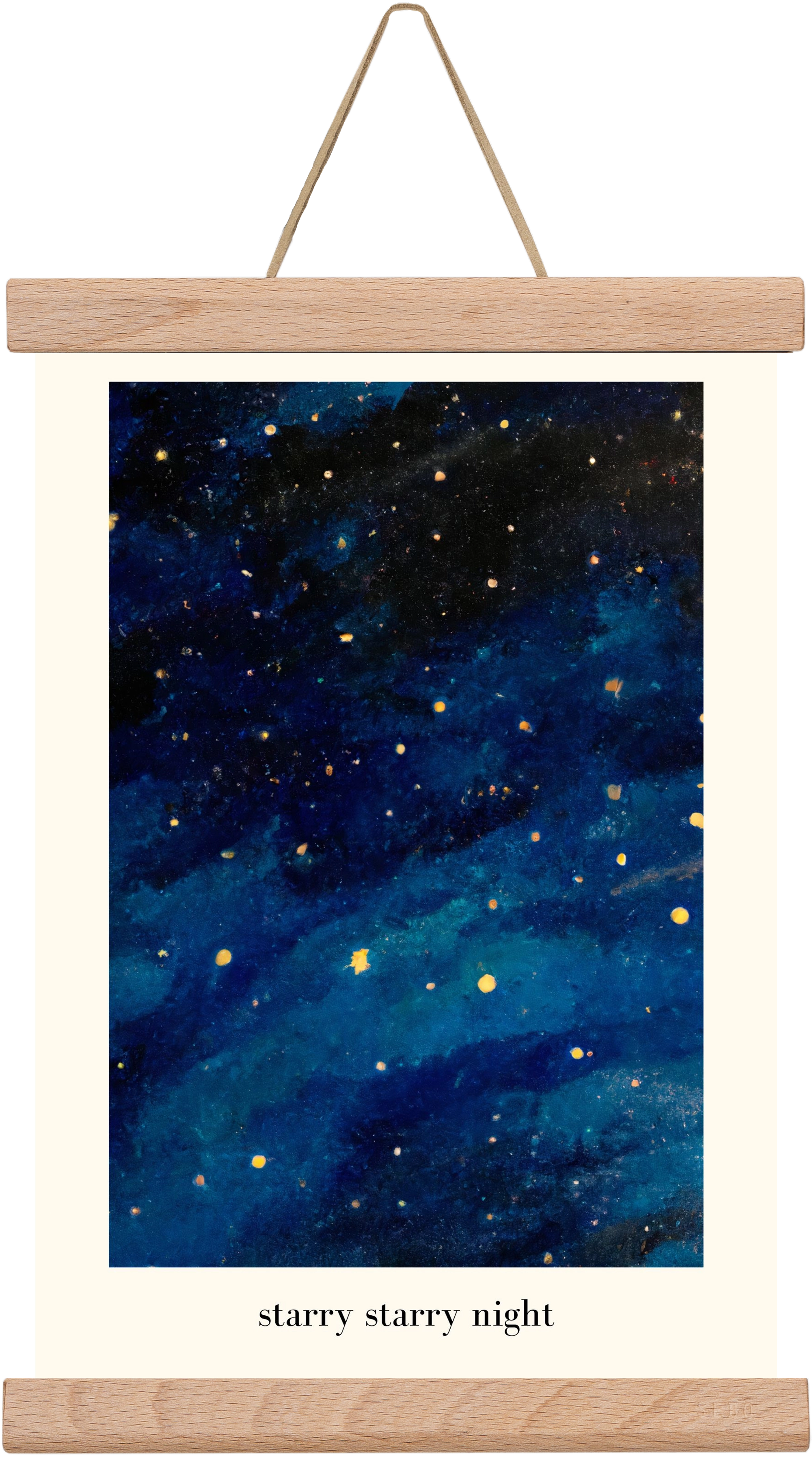 Starry starry night, 20x30 cm (20x30 cm), Tölgy akasztó