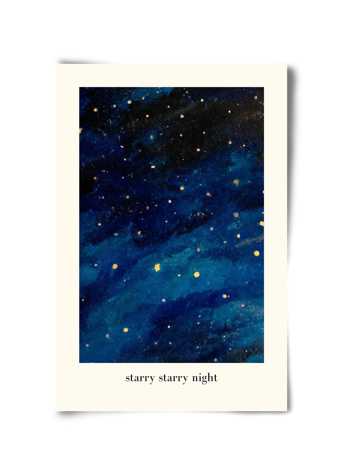 Starry starry night, 30x45 cm, Keret nélkül