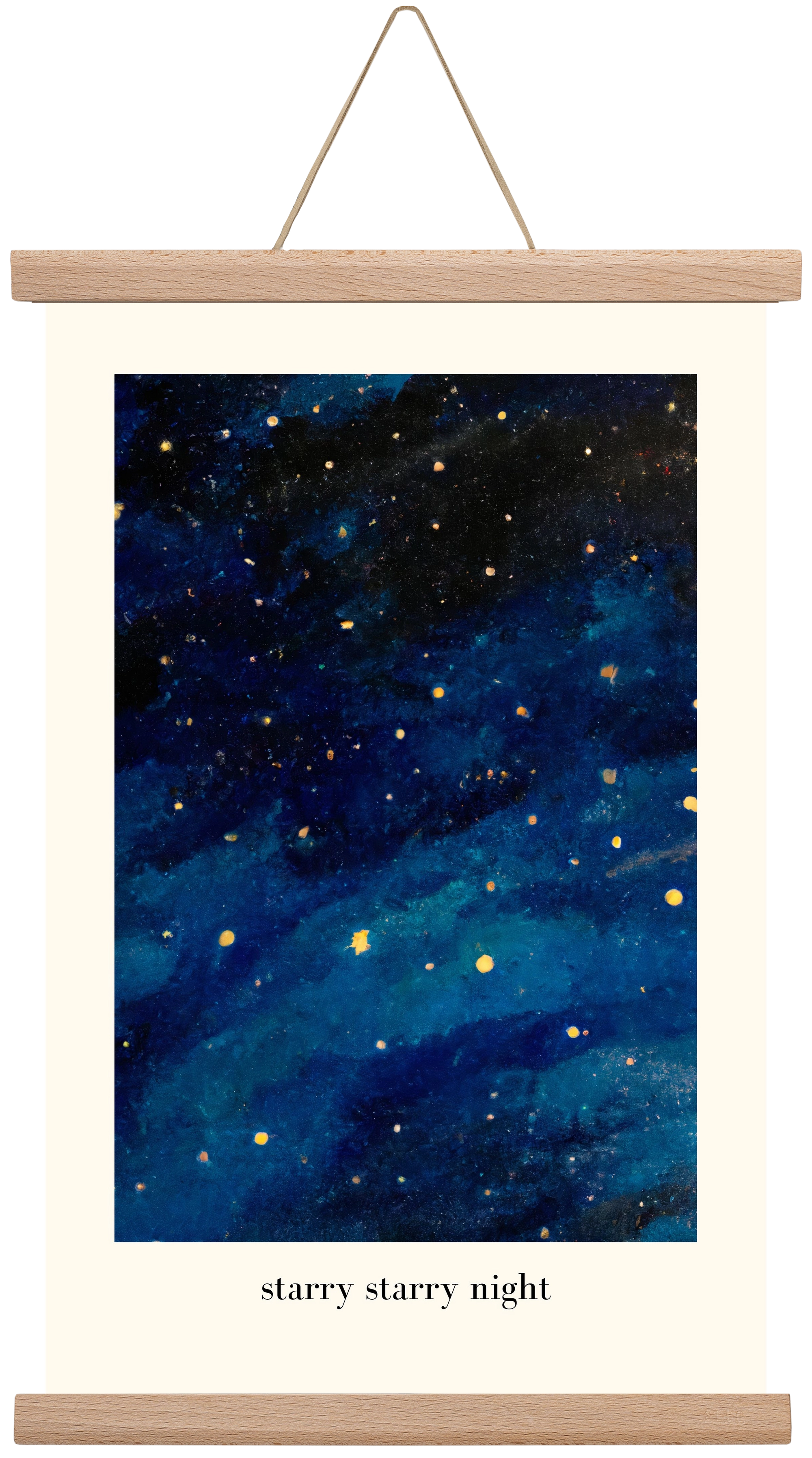 Starry starry night, 30x45 cm (30x45 cm), Tölgy akasztó