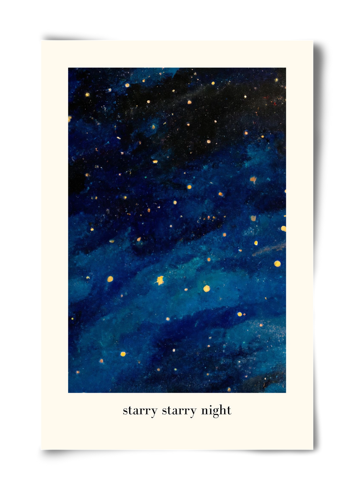 Starry starry night, 40x60 cm, Keret nélkül
