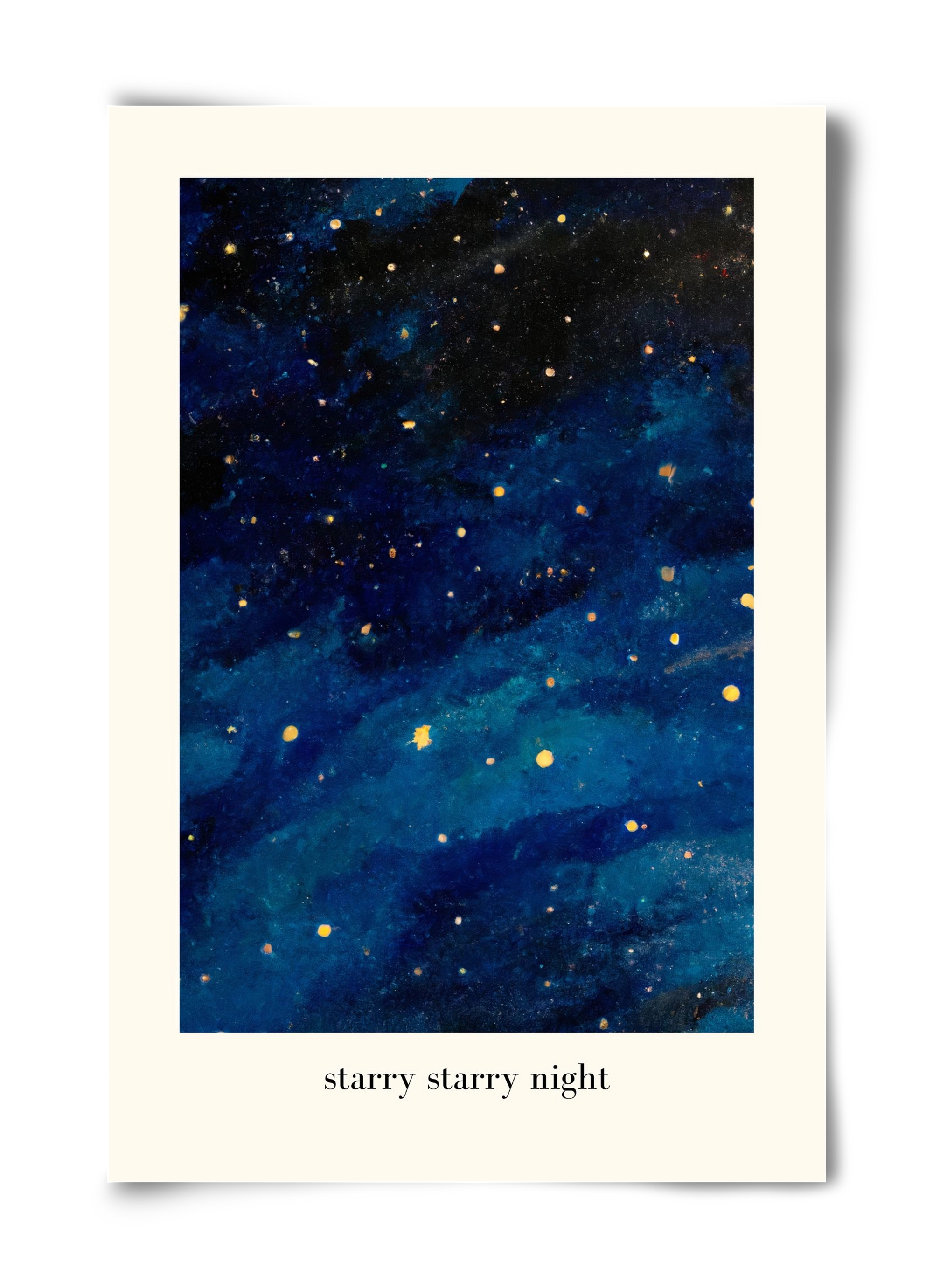 Starry starry night, 40x60 cm, Keret nélkül
