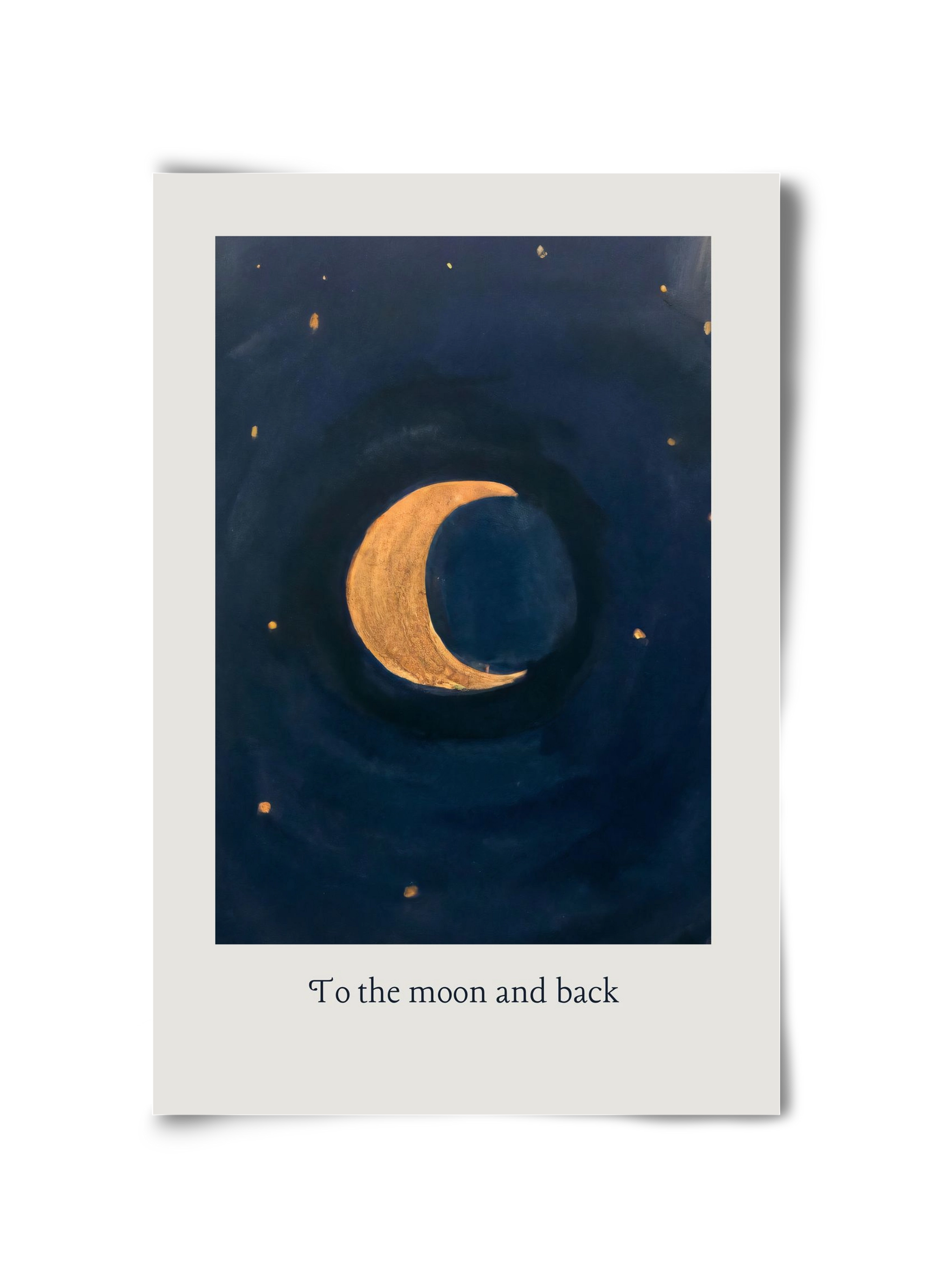 To the moon and back, 30x45 cm, Keret nélkül