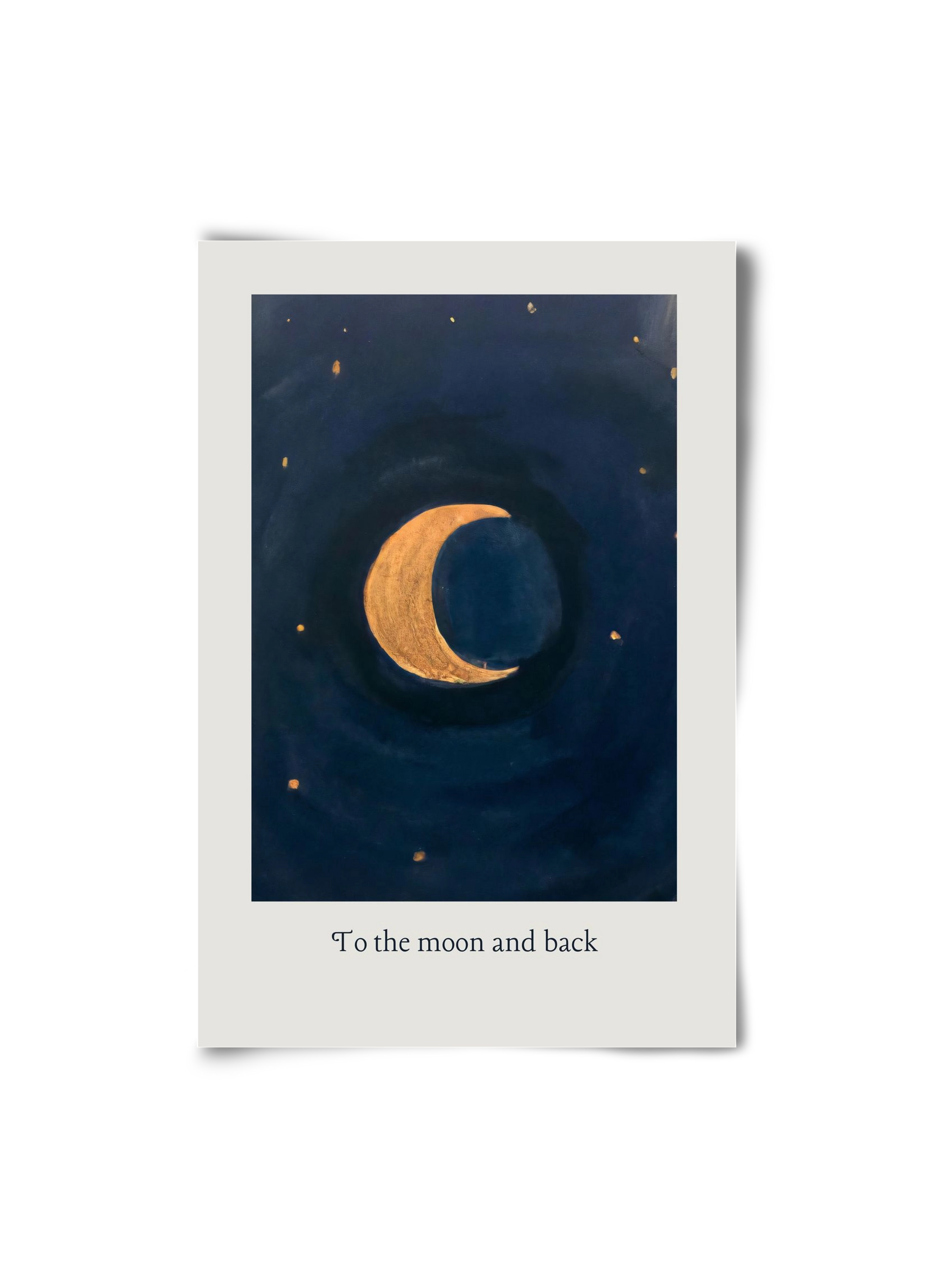 To the moon and back, 20x30 cm, Keret nélkül