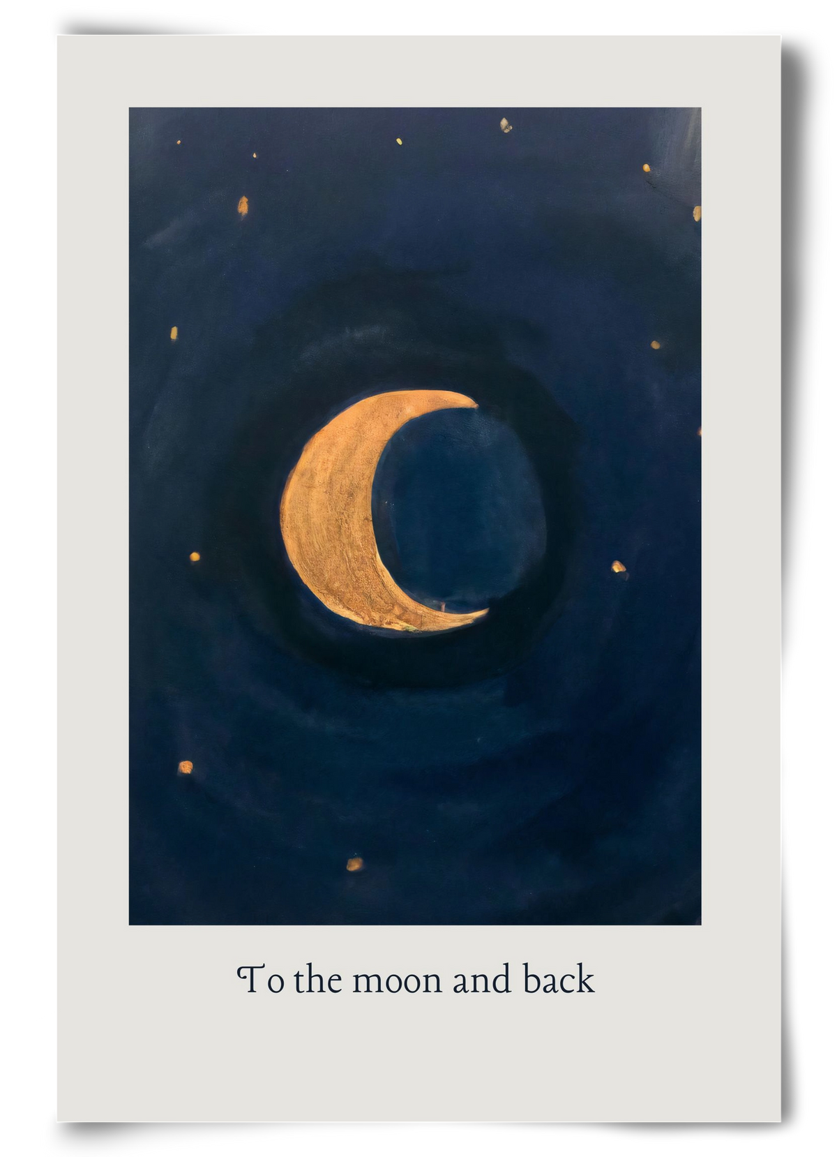 To the moon and back, 60x90 cm, Keret nélkül