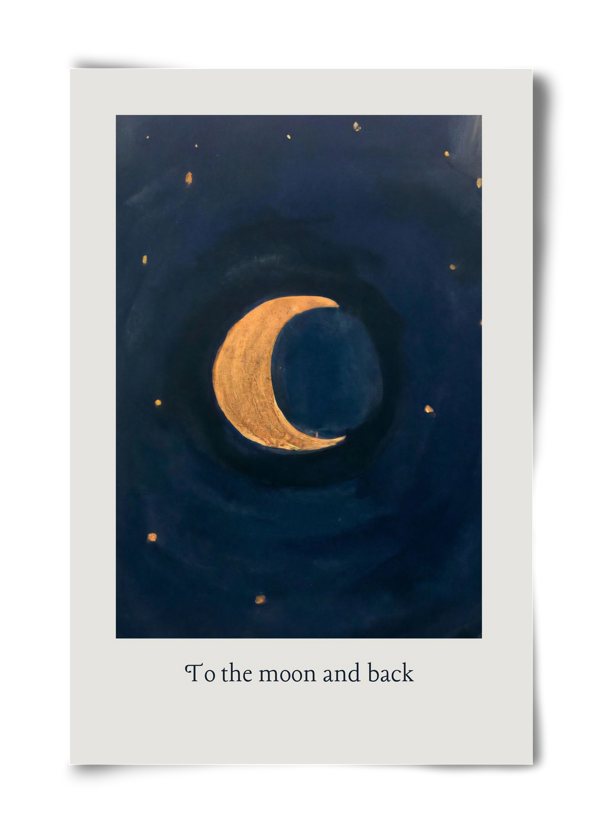 To the moon and back, 40x60 cm, Keret nélkül
