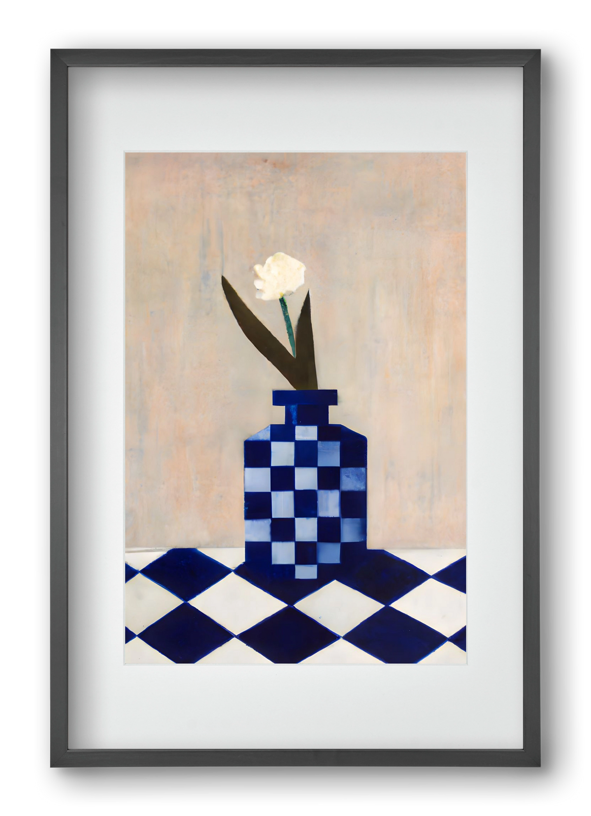 Check the vase, 40x60 cm (30x45 cm), Fekete keret, paszpartuval