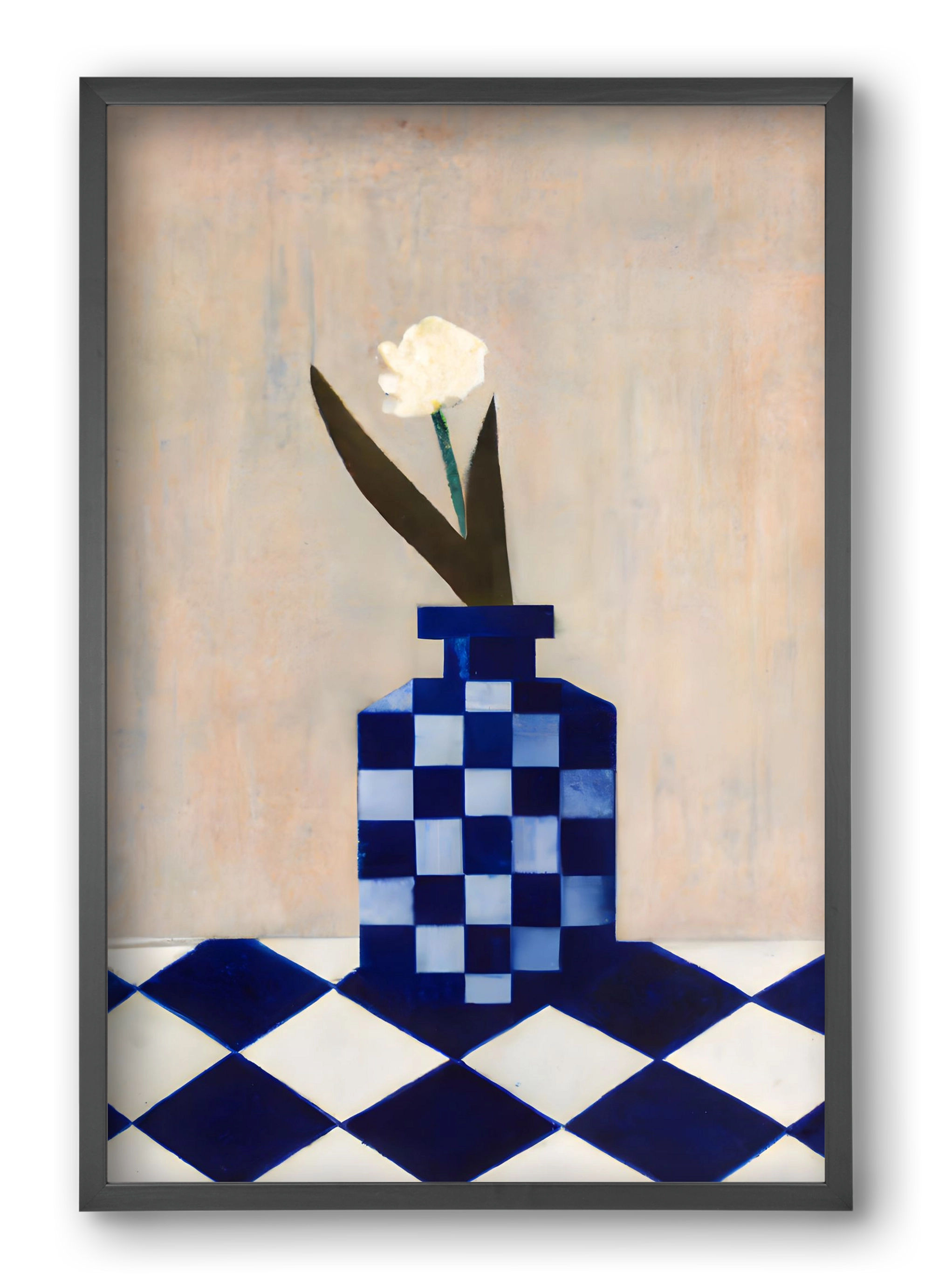 Check the vase, 40x60 cm (40x60 cm), Fekete keret